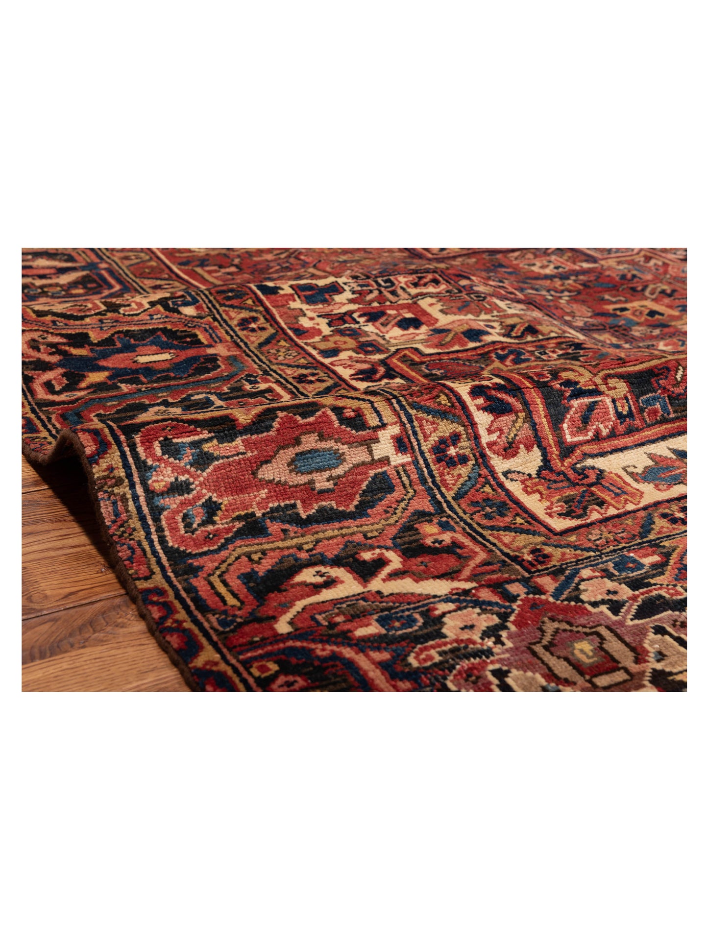 Antique Heirloom 93316 Red Navy 8.7x11.7 Hand Knotted Rug
