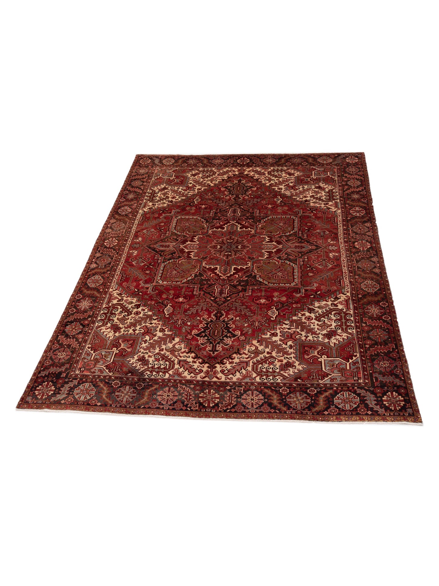 Antique Heirloom 93337 Red Brown 9x11.5 Hand Knotted Rug