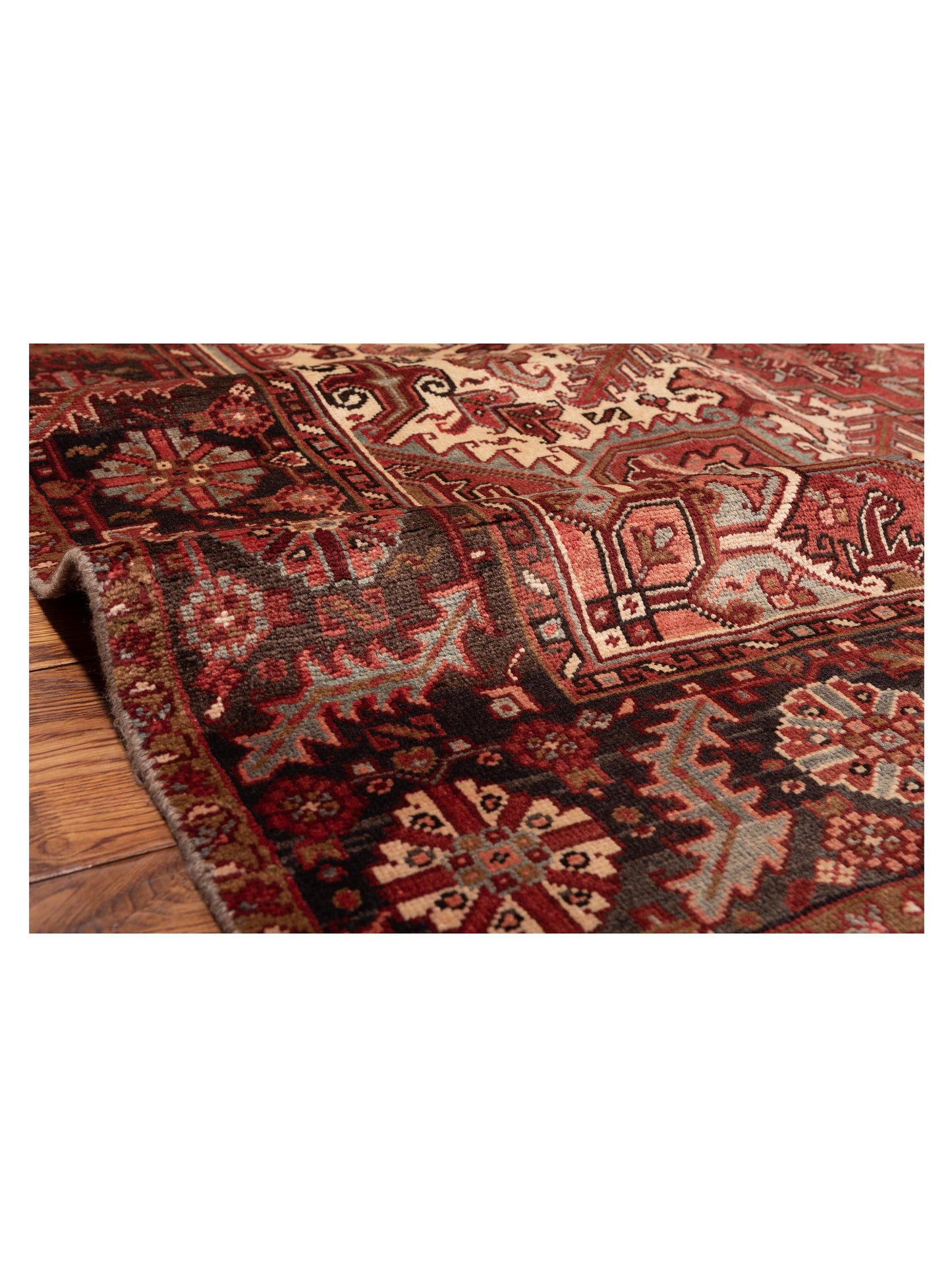 Antique Heirloom 93337 Red Brown 9x11.5 Hand Knotted Rug
