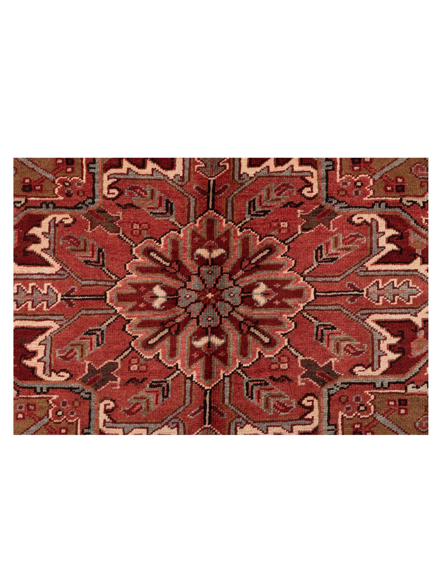 Antique Heirloom 93337 Red Brown 9x11.5 Hand Knotted Rug