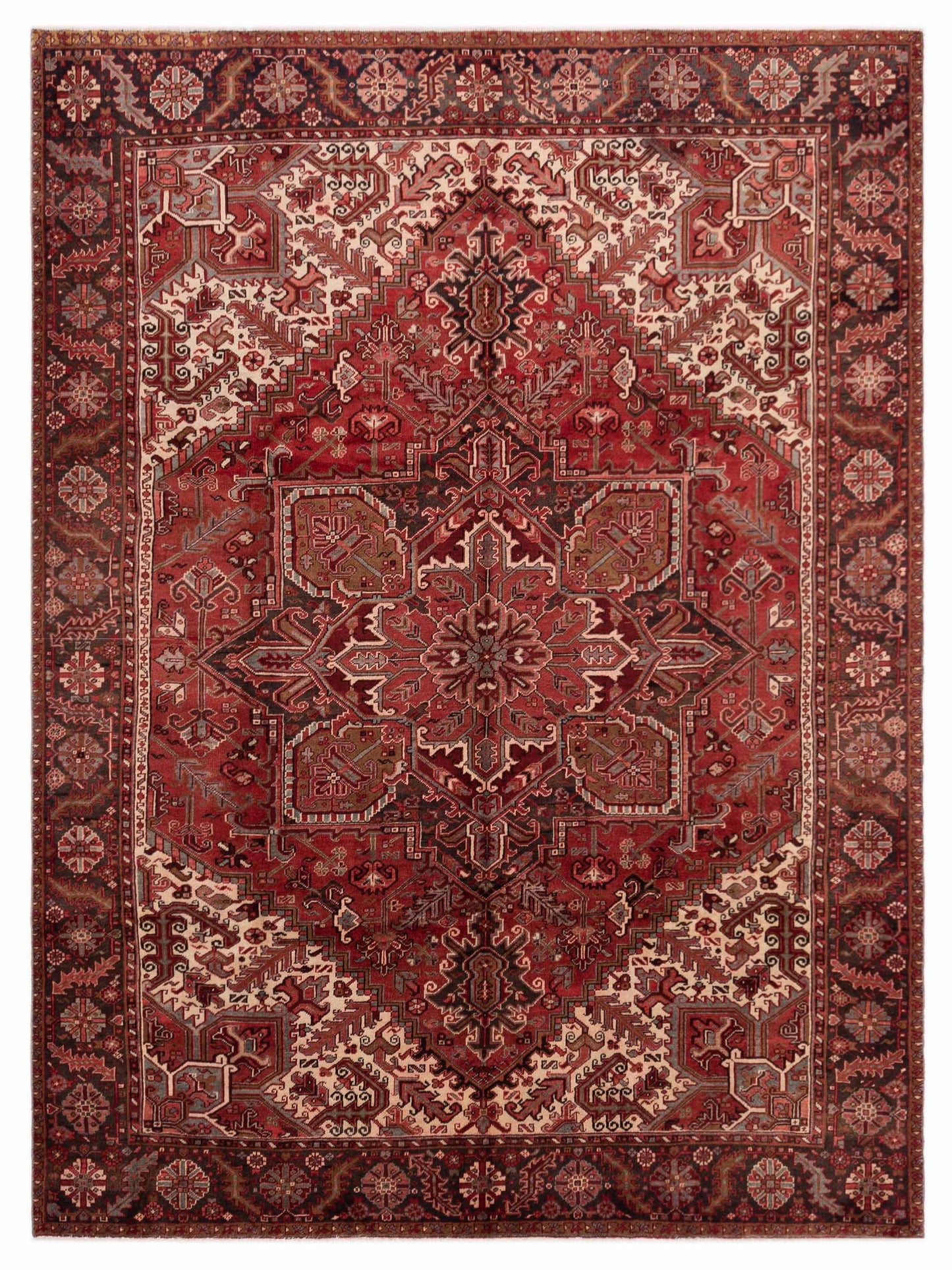 Pasha Antique Heirloom Red Brown Traditional