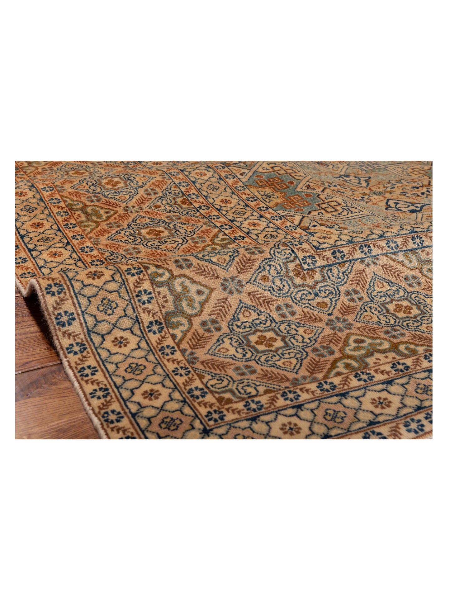 Antique Heirloom 93388 Silver Brown 9.4x12.6 Hand Knotted Rug