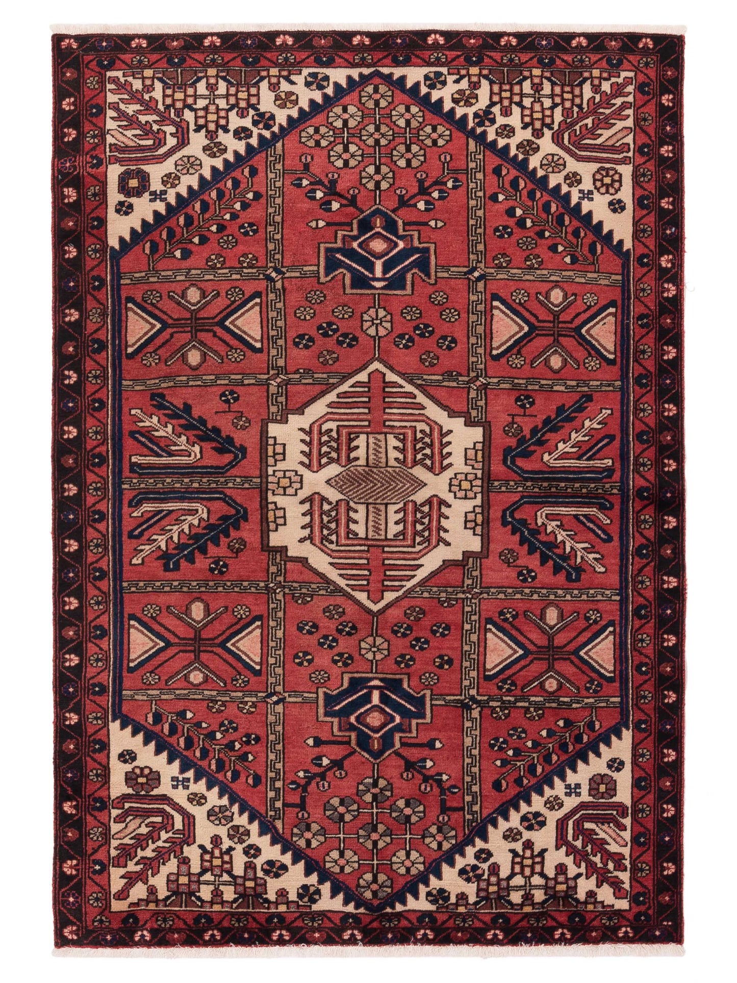Pasha Antique Heirloom Red Brown Traditional