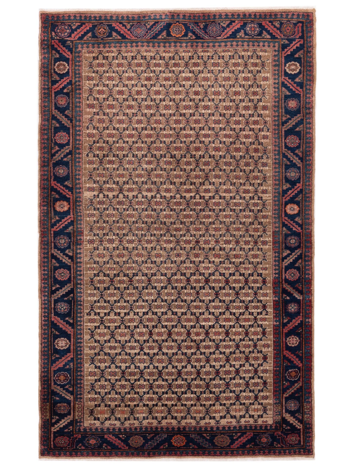 Pasha Antique Heirloom Brown Blue Traditional