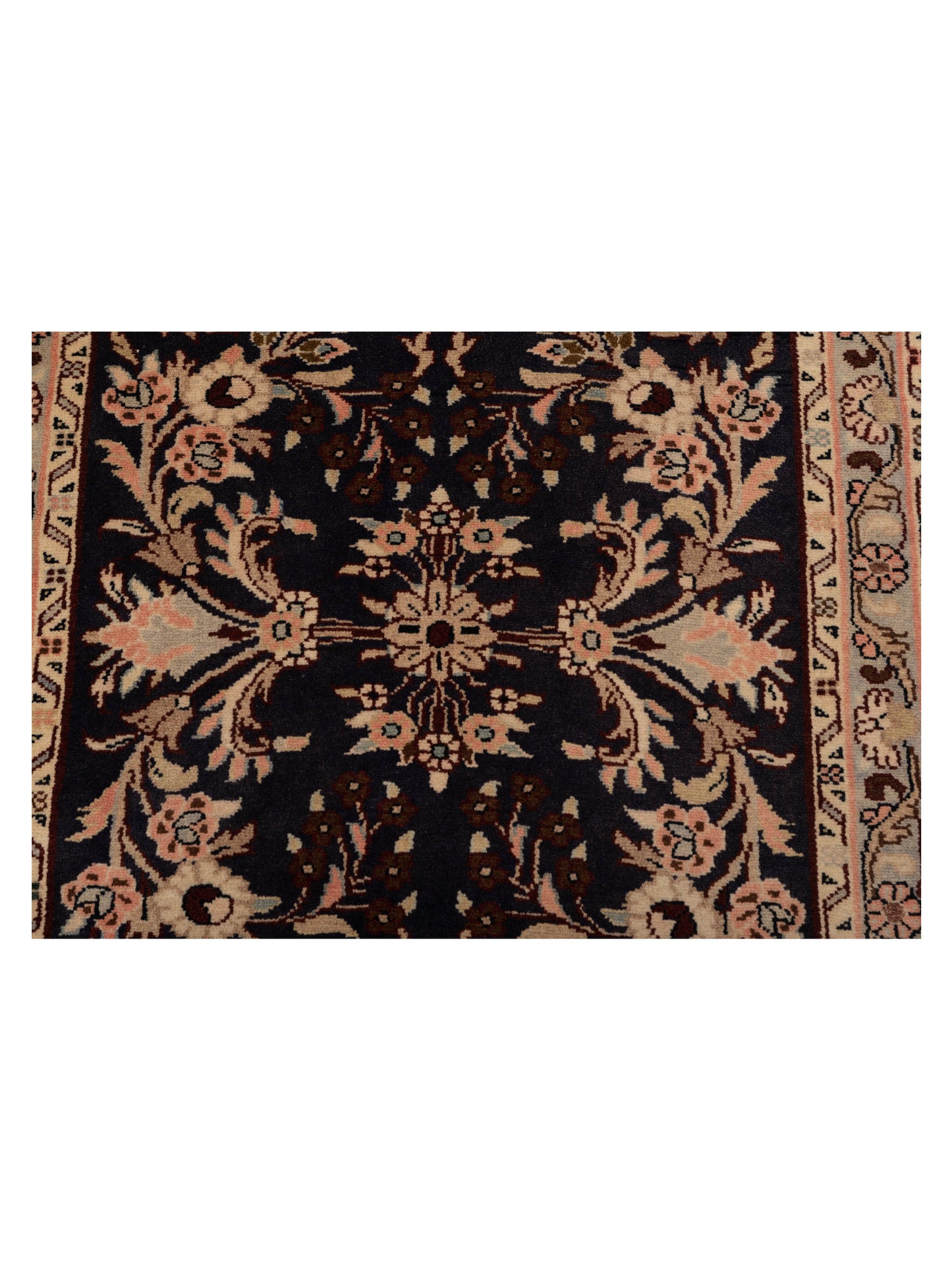 Antique Heirloom 93445 Coffee Silver 2.9x9.11 Hand Knotted Rug