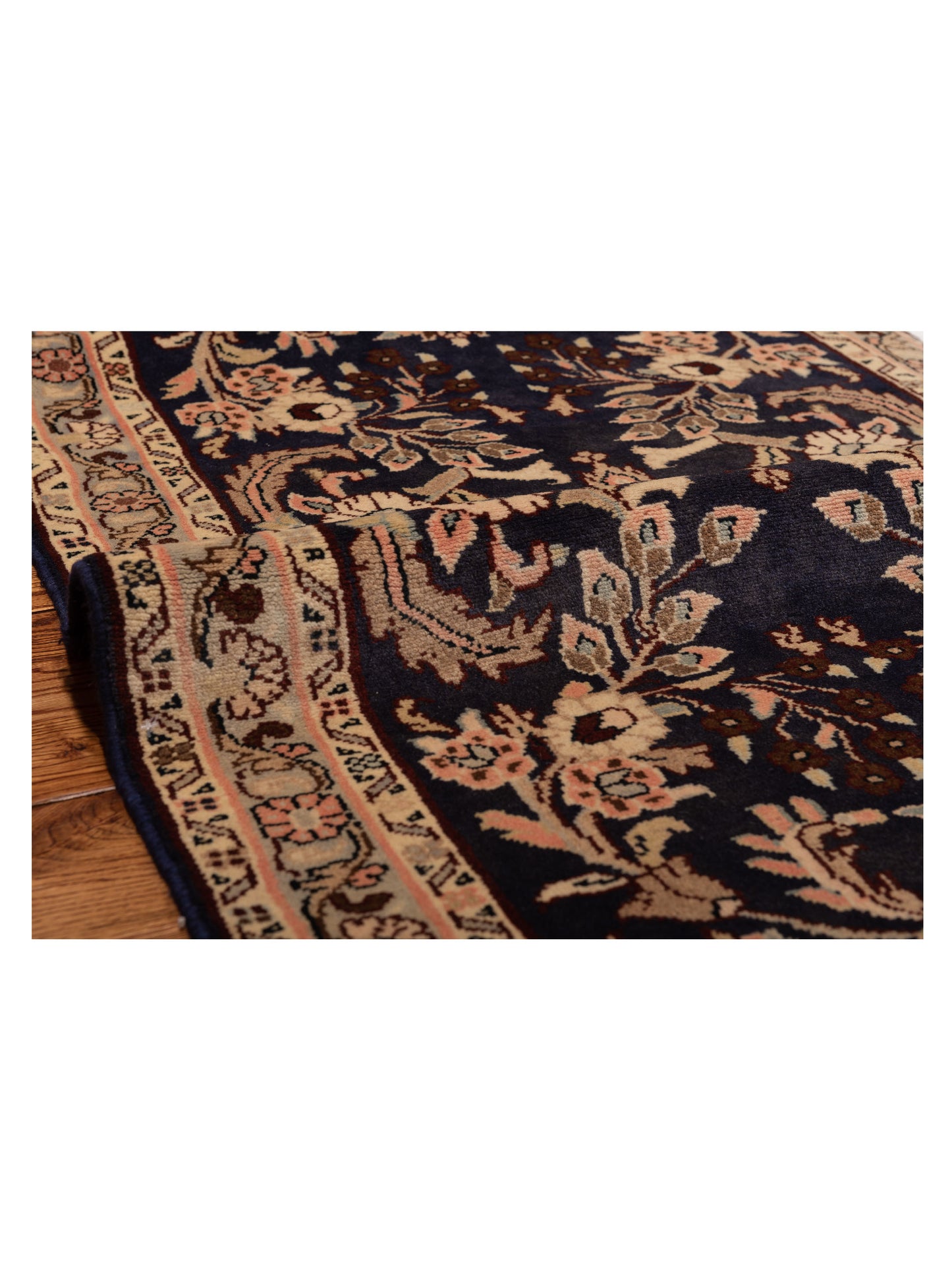 Antique Heirloom 93445 Coffee Silver 2.9x9.11 Hand Knotted Rug