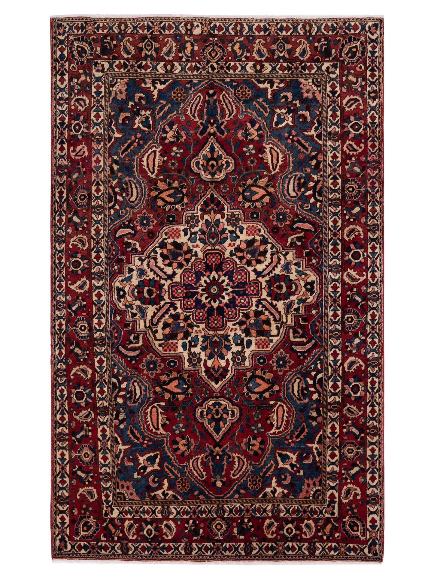 Pasha Antique Heirloom Ivory Red Traditional