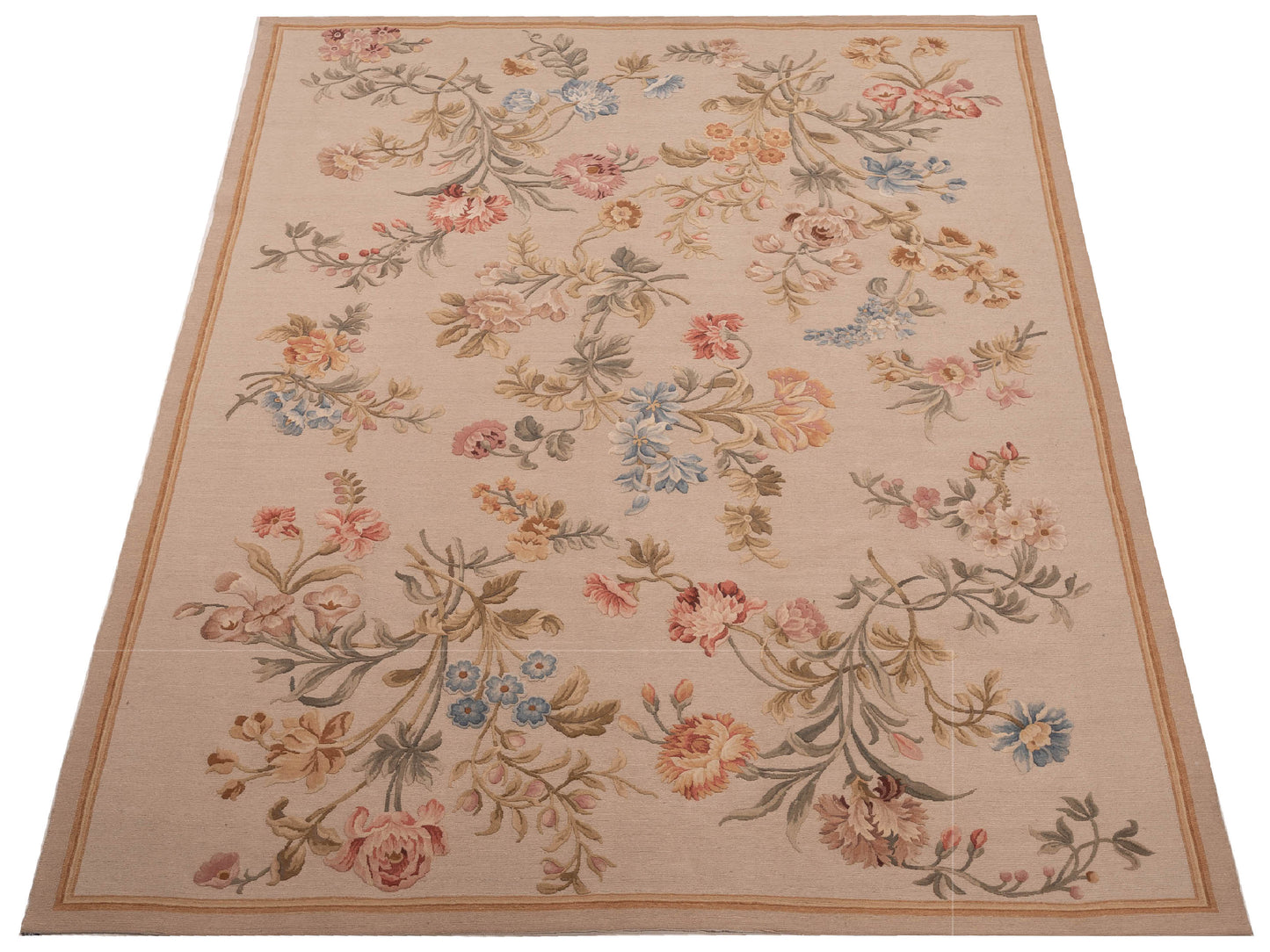 Savannorie 94362 Beige Beige 8.9x11.9 Hand Knotted Rug