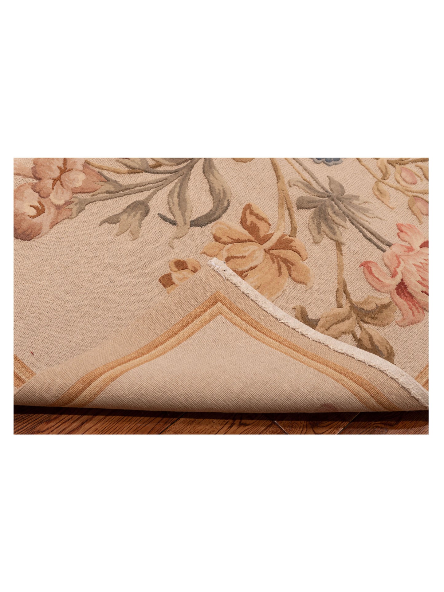 Savannorie 94362 Beige Beige 8.9x11.9 Hand Knotted Rug