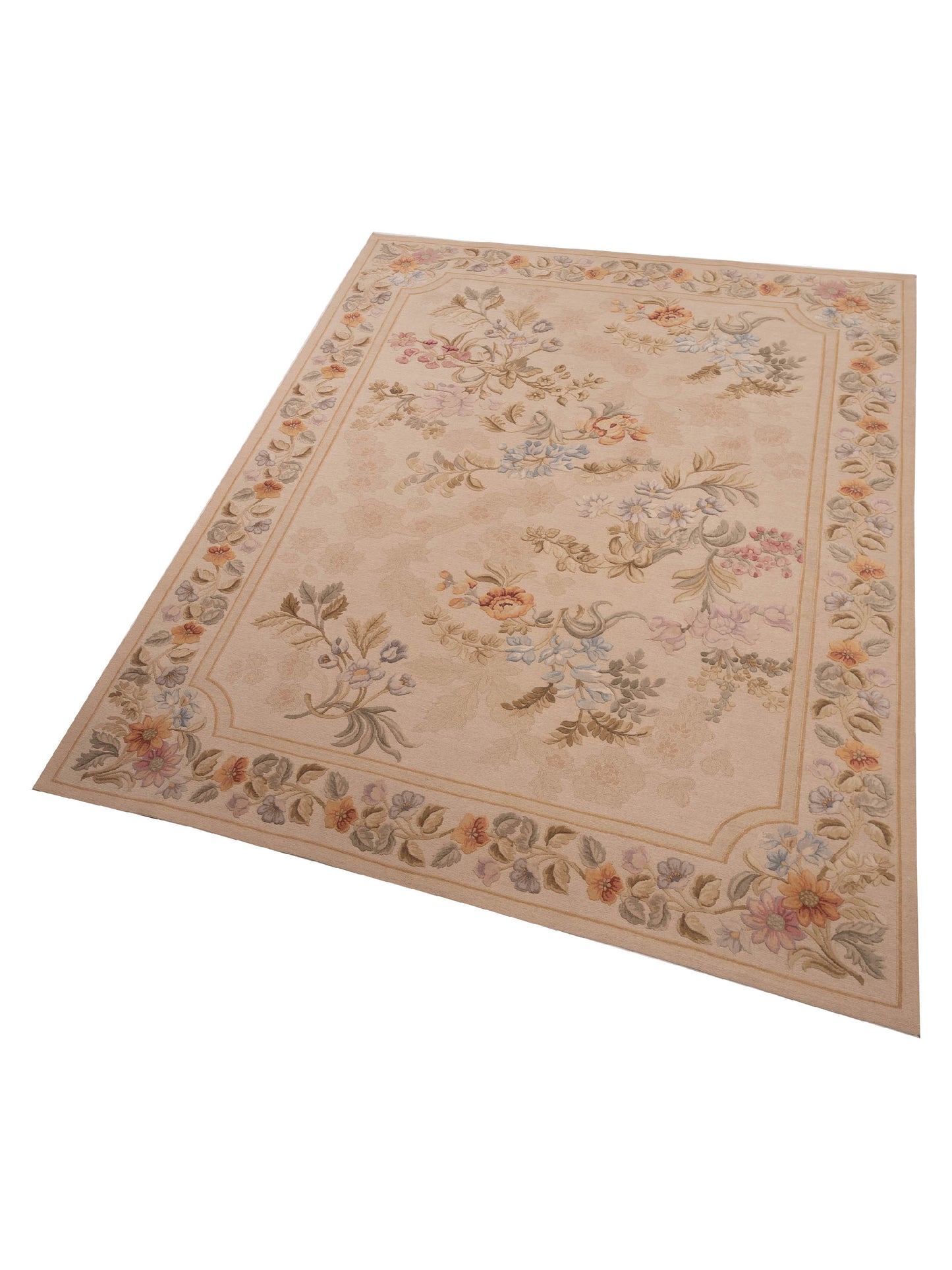 Savannorie 94363 Beige Beige 8.10x11.10 Hand Knotted Rug