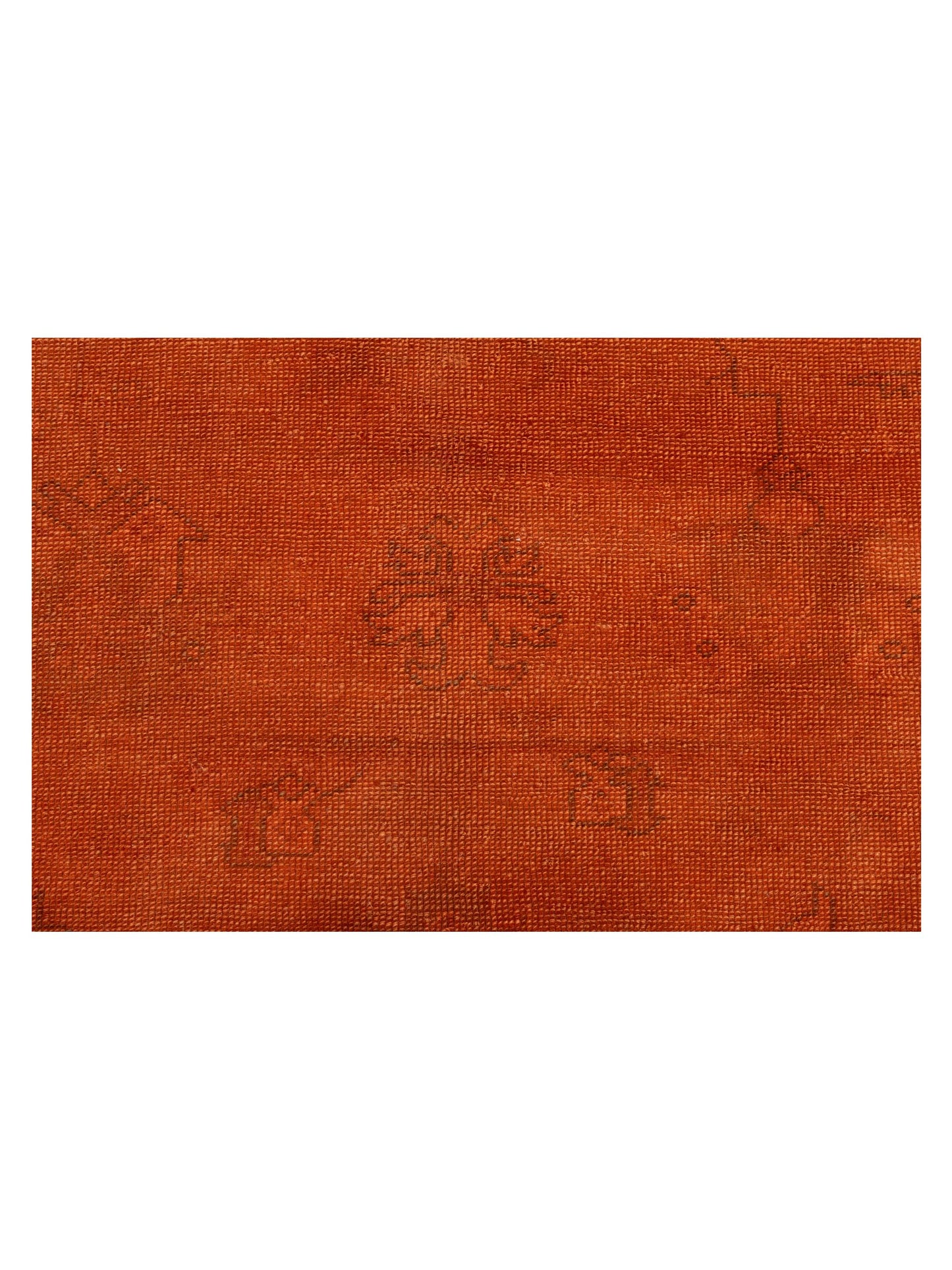 Vintage 94788 Orange 5.2x8 Hand Knotted Rug