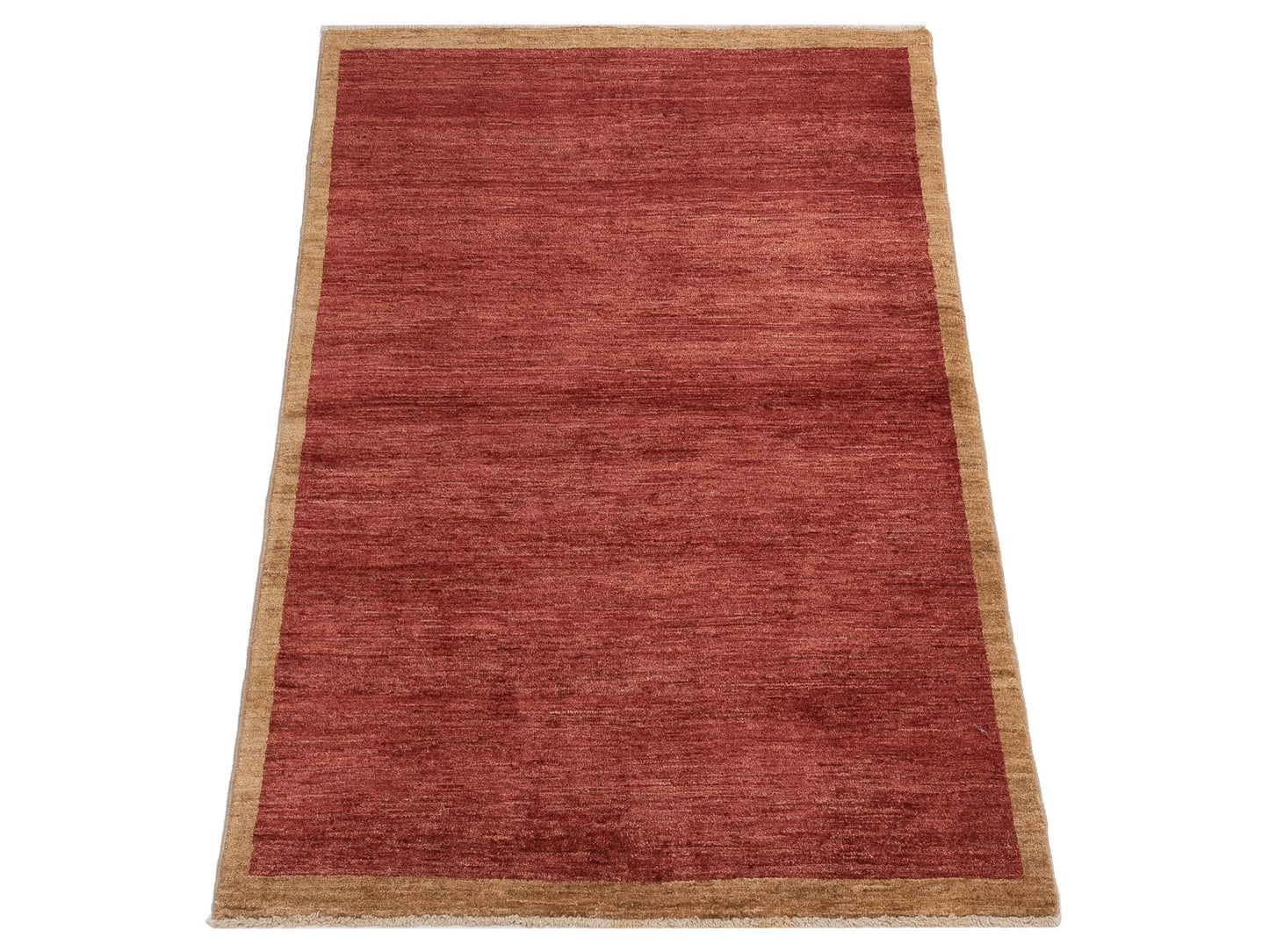 Gabbeh 94839 Red Brown 3.11x5.8 Hand Knotted Rug