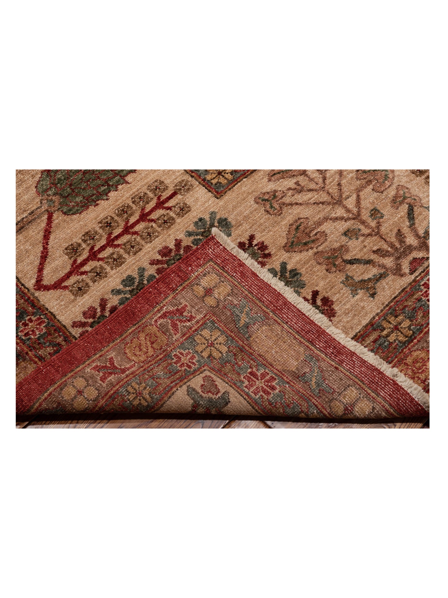Elvan Turku Red Ivory 12.3x17.5 Hand Knotted Rug