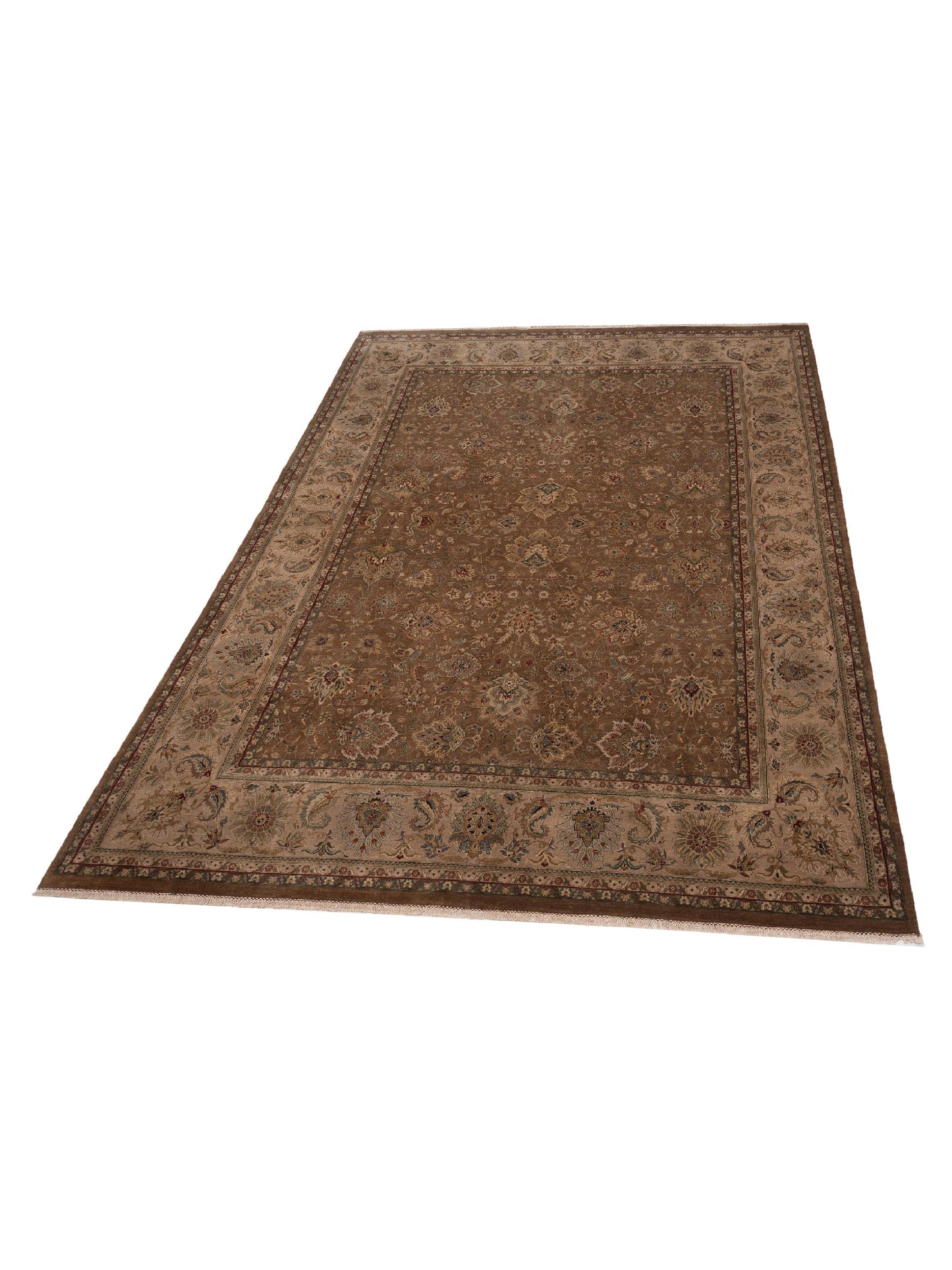 Crown 95235 Black Ivory 9.1x12.2 Hand Knotted Rug