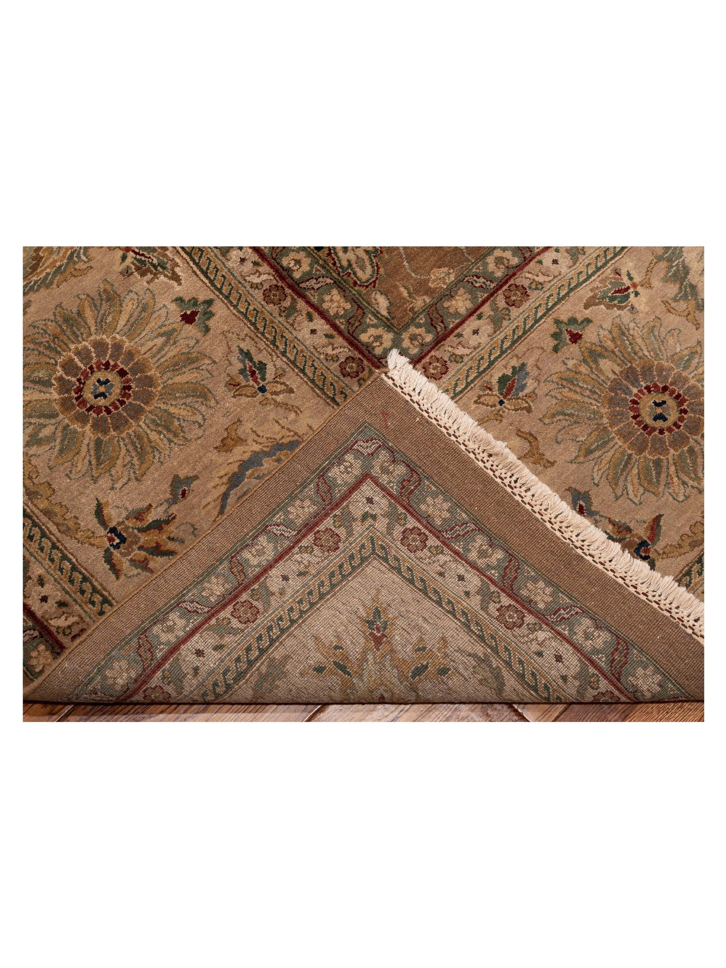 Crown 95235 Black Ivory 9.1x12.2 Hand Knotted Rug