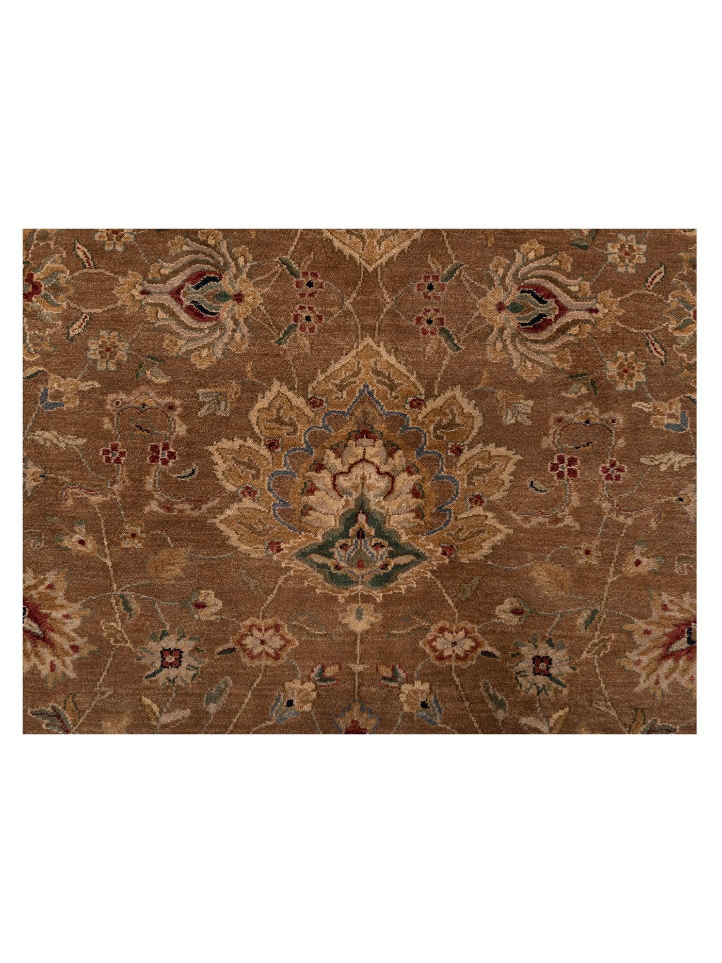 Crown 95235 Black Ivory 9.1x12.2 Hand Knotted Rug