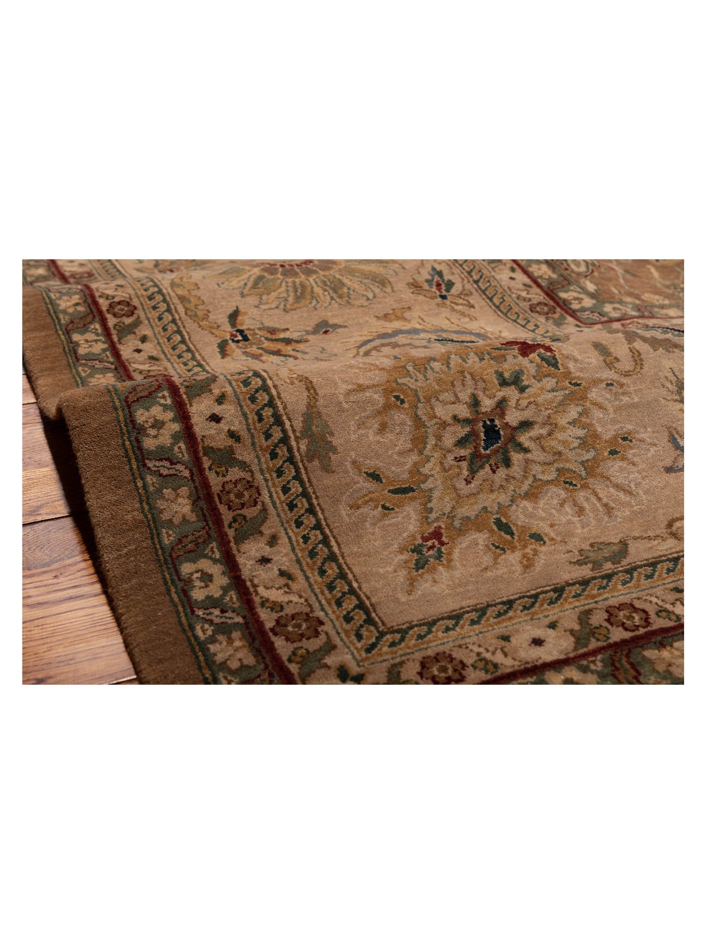 Crown 95235 Black Ivory 9.1x12.2 Hand Knotted Rug