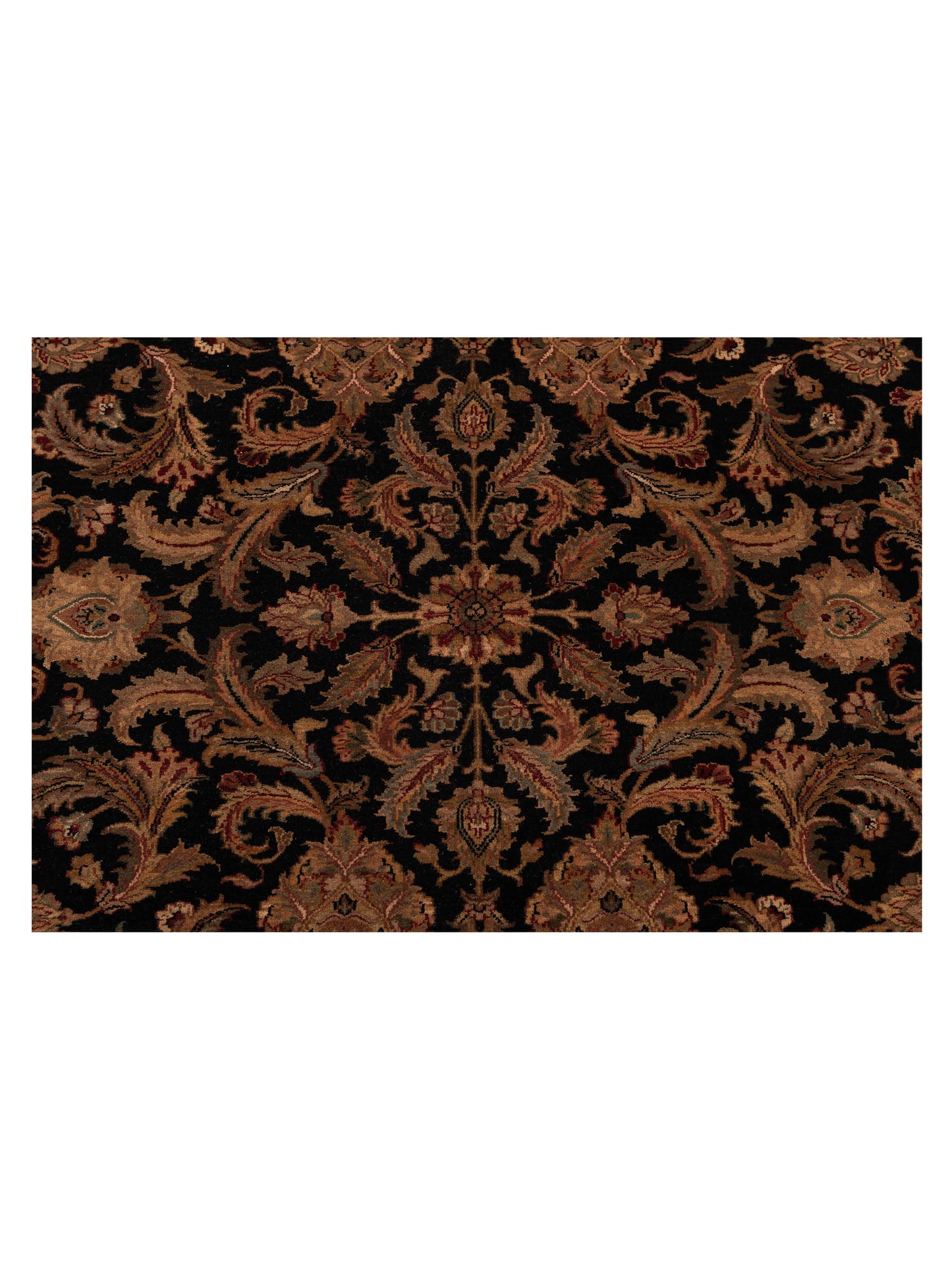 Crown 95241 Black Beige 9.3x11.11 Hand Knotted Rug