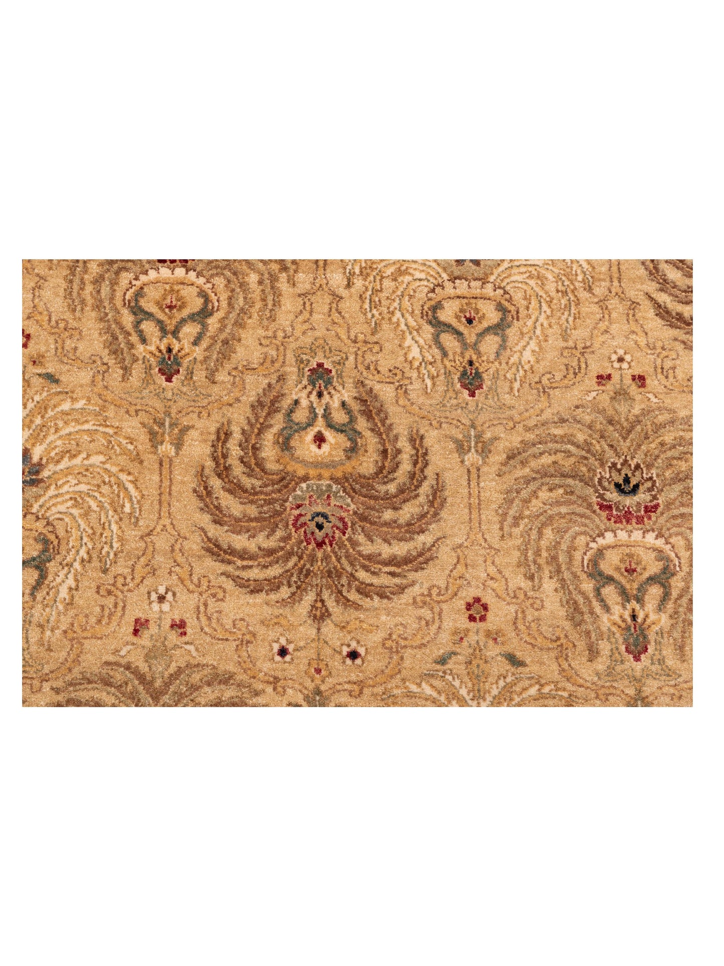 Crown 95315 Gold Ivory 8.8x11.7 Hand Knotted Rug