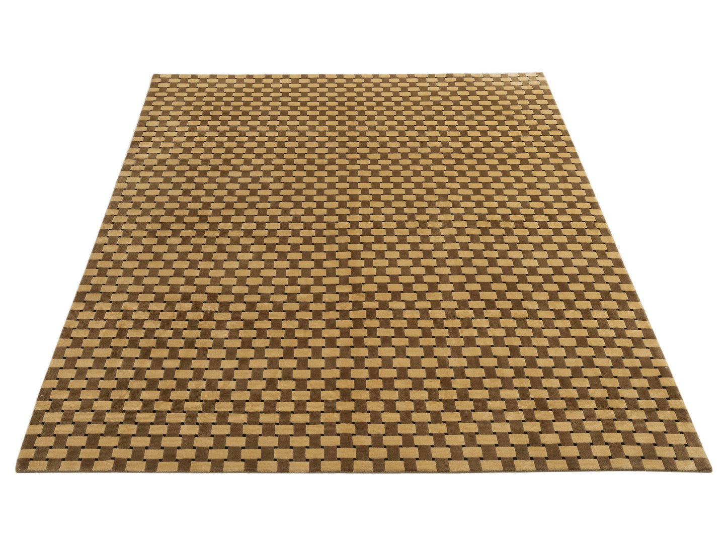 Himalayan 96073 Ivory Brown 8x9.11 Hand Knotted Rug