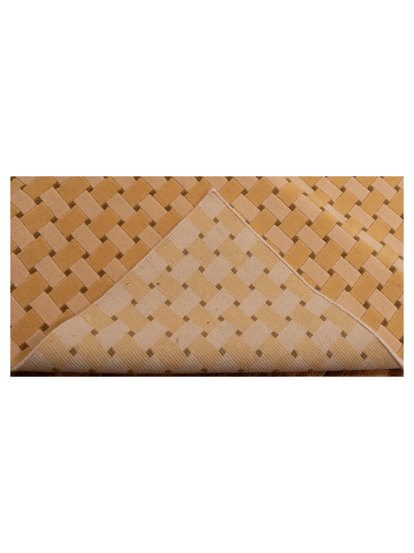 Himalayan 96074 Gold Ivory 8.2x9.9 Hand Knotted Rug