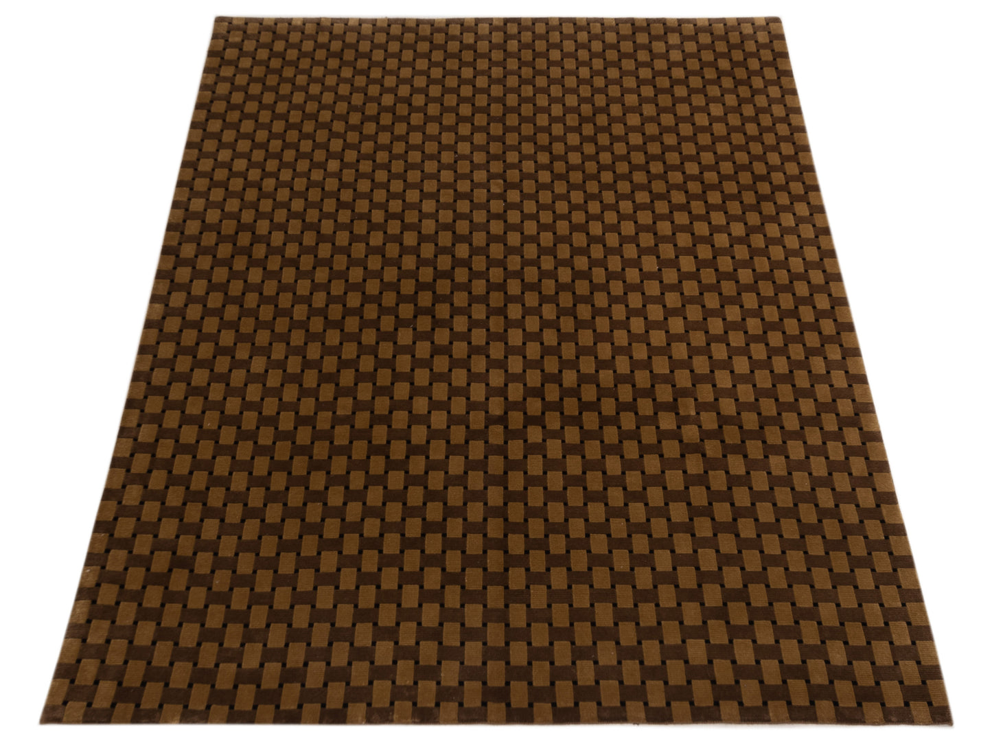 Himalayan 96099 Brown Gold 8.1x9.10 Hand Knotted Rug