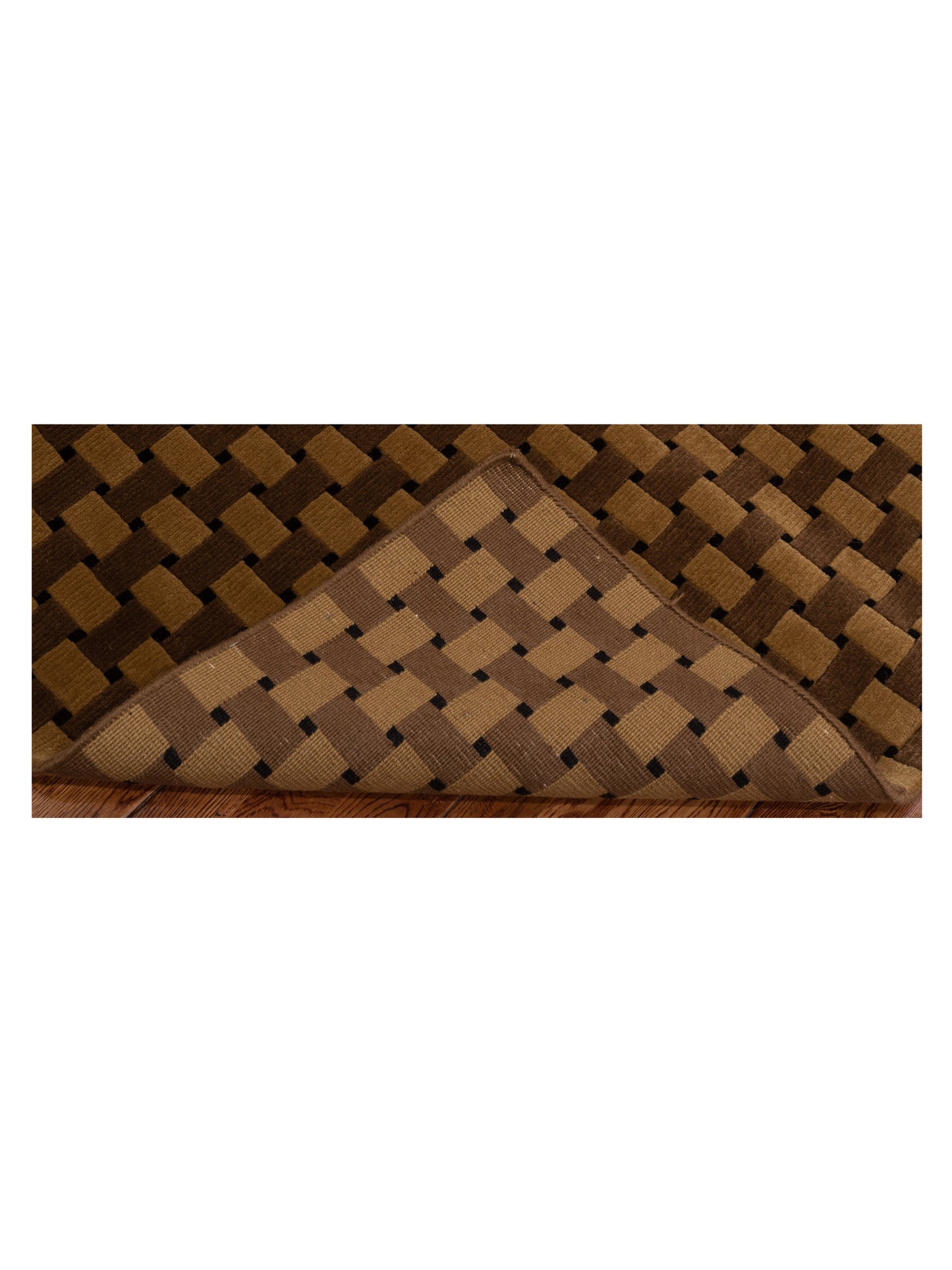 Himalayan 96101 Brown Gold 8x9.9 Hand Knotted Rug