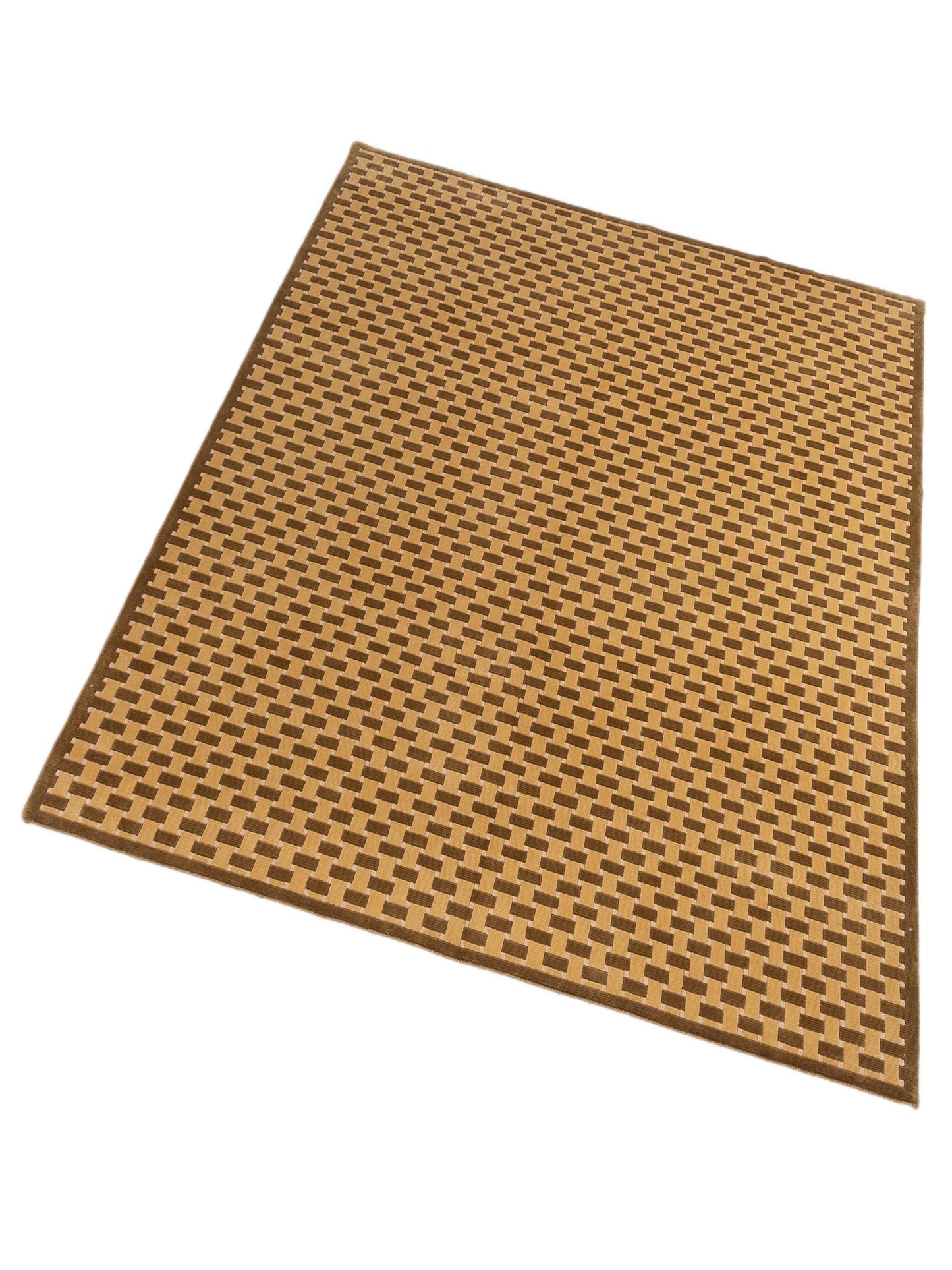 Himalayan 96102 Gold Olive 8.1x9.9 Hand Knotted Rug