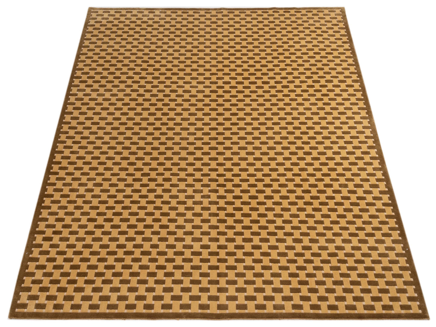 Himalayan 96102 Gold Olive 8.1x9.9 Hand Knotted Rug
