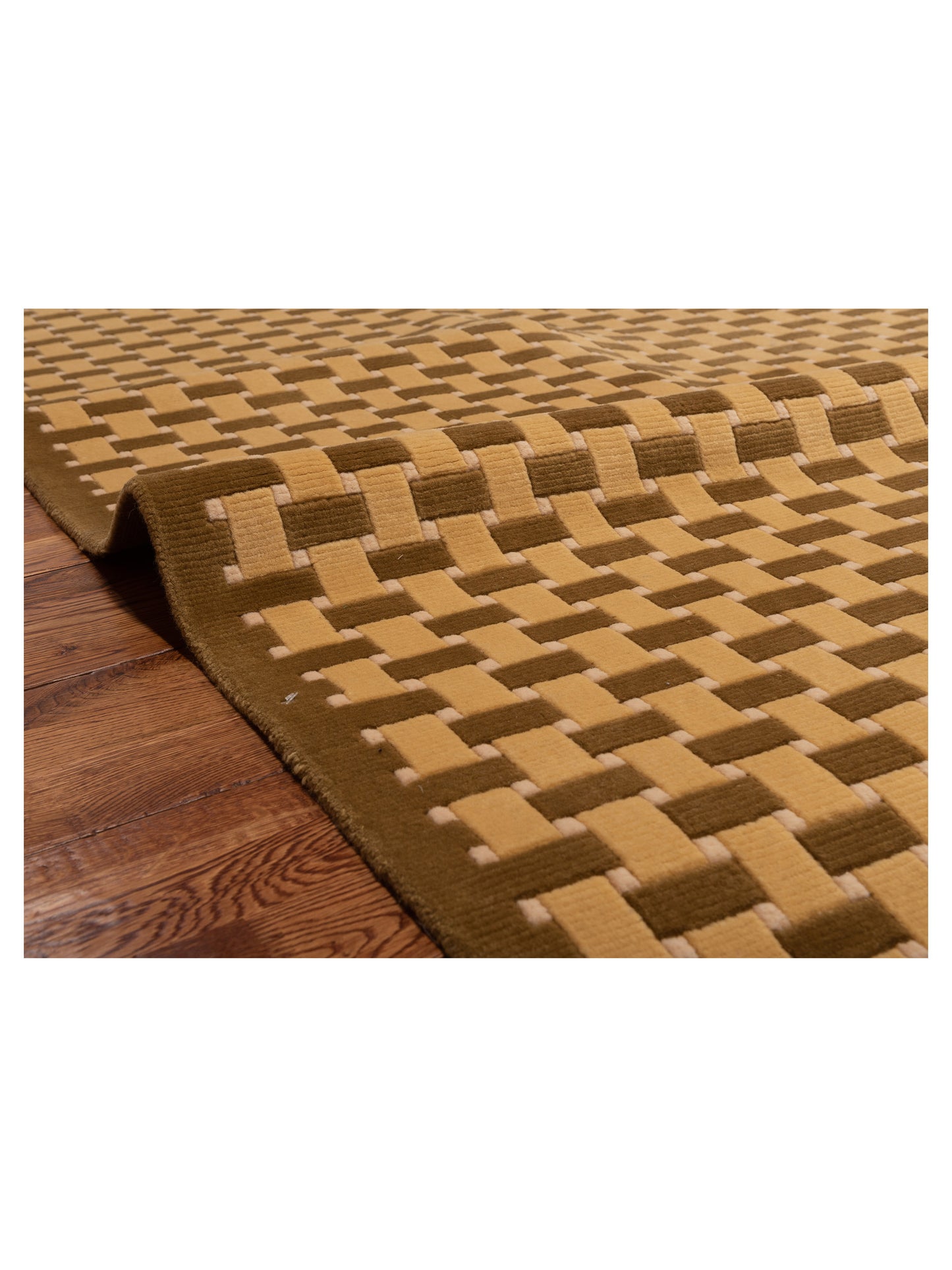 Himalayan 96102 Gold Olive 8.1x9.9 Hand Knotted Rug