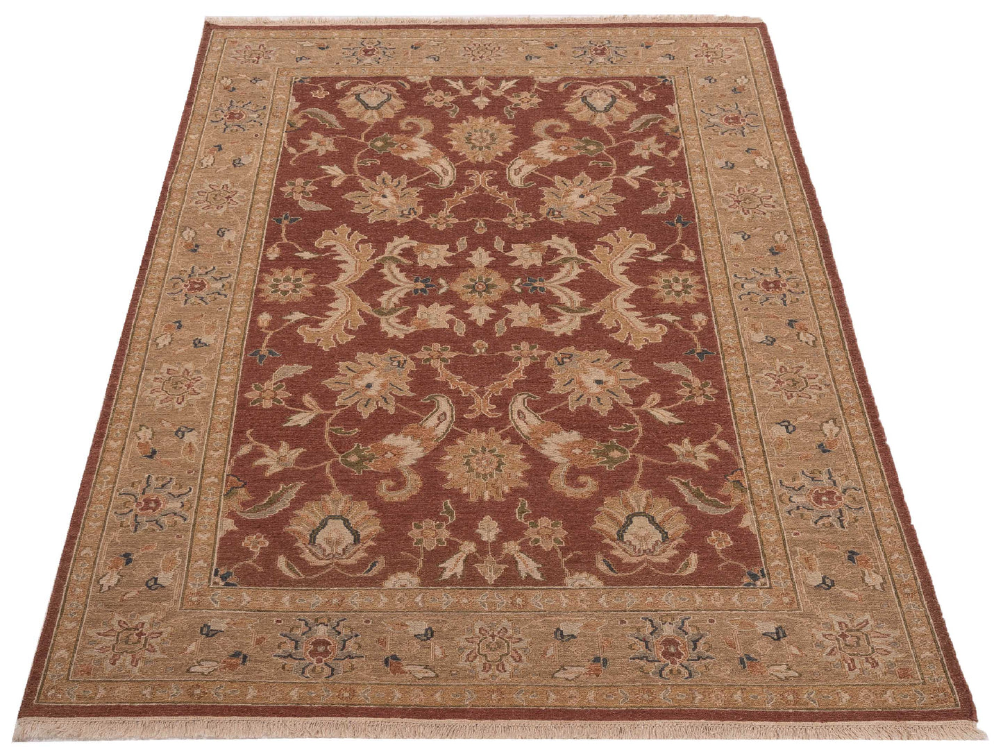 Soumak 96134 Rust Gold 6x8.11 Hand Woven Rug