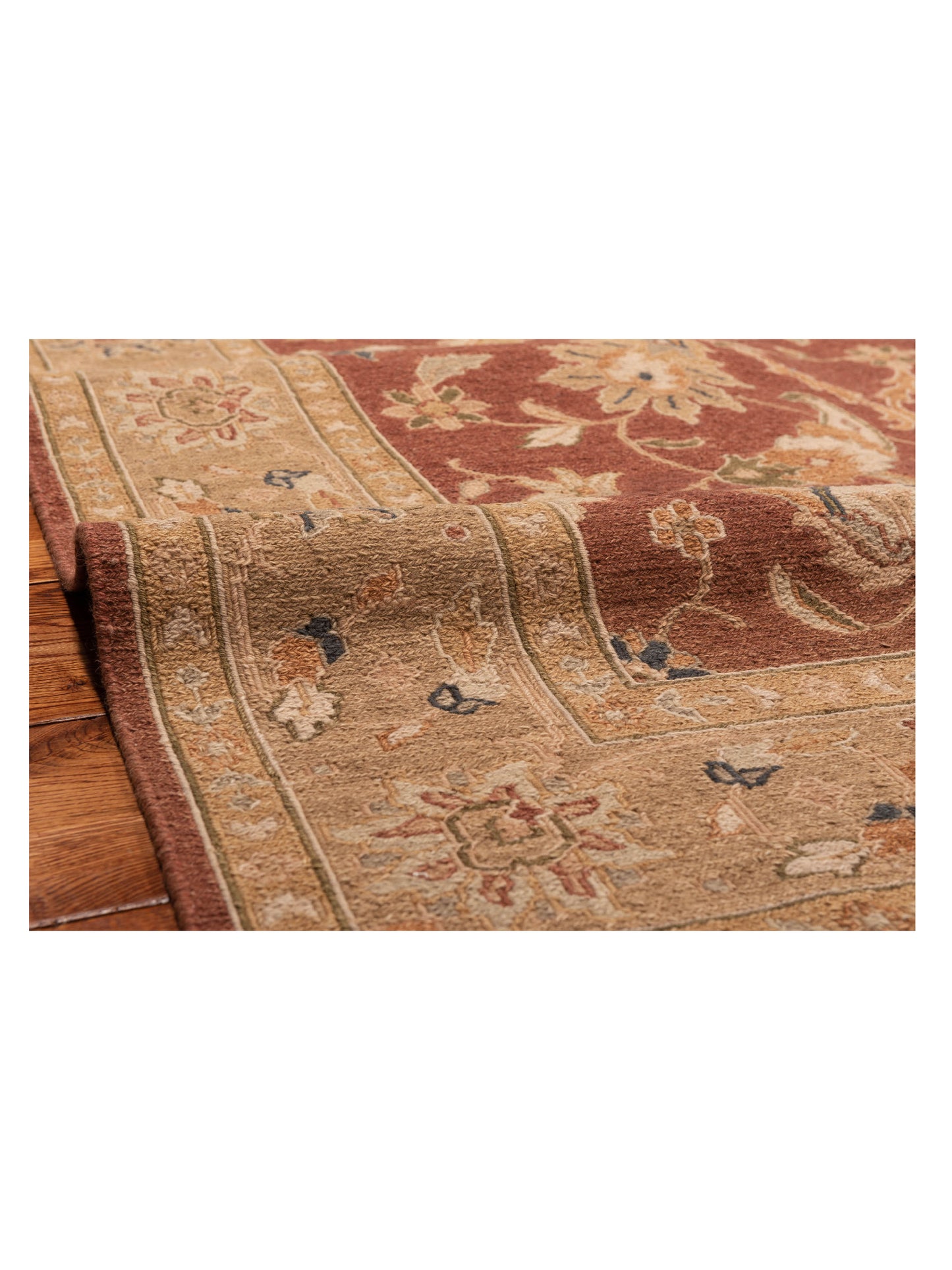Soumak 96134 Rust Gold 6x8.11 Hand Woven Rug