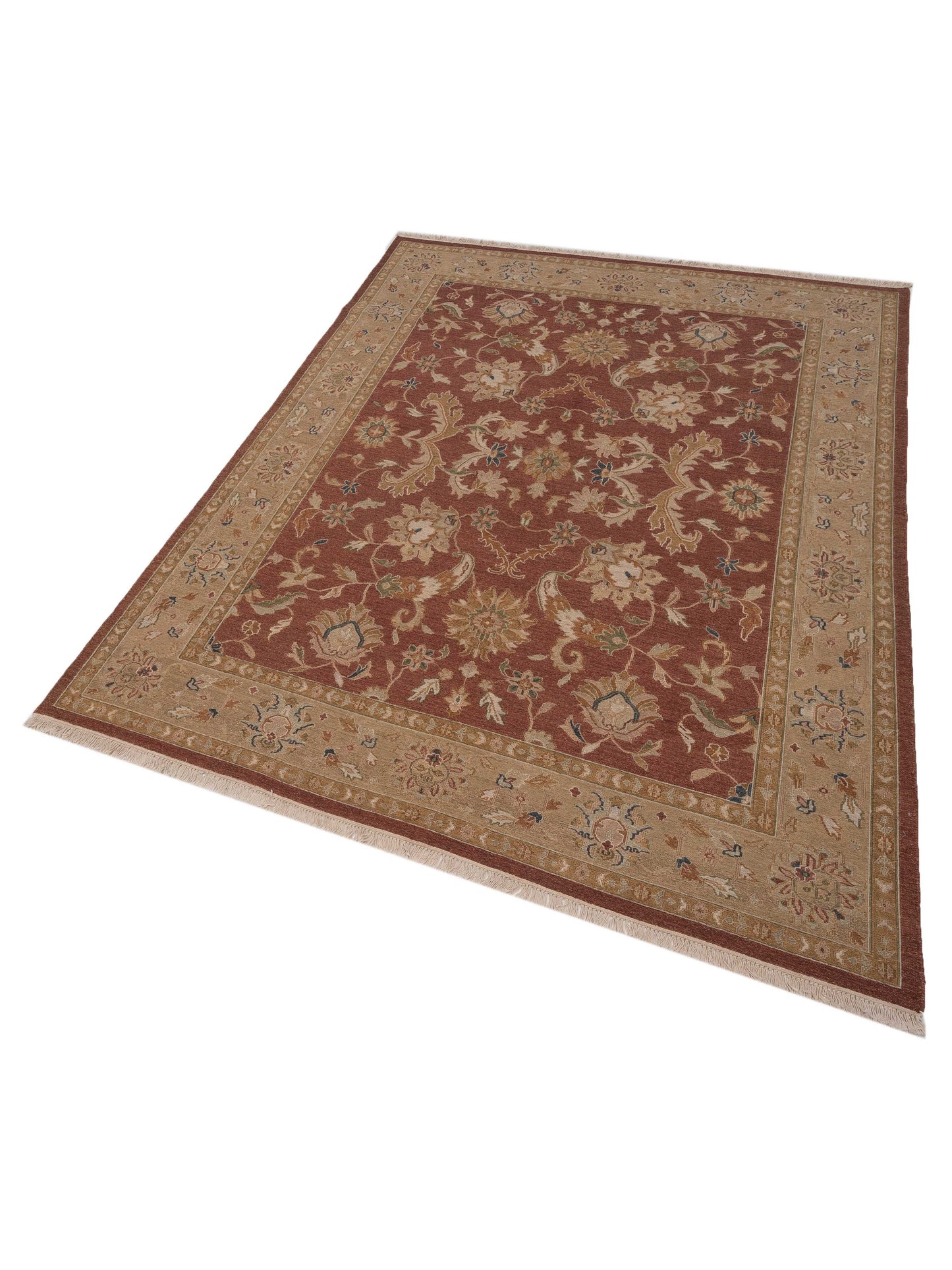 Soumak 96141 Rust Brown 7.11x9.10 Hand Woven Rug