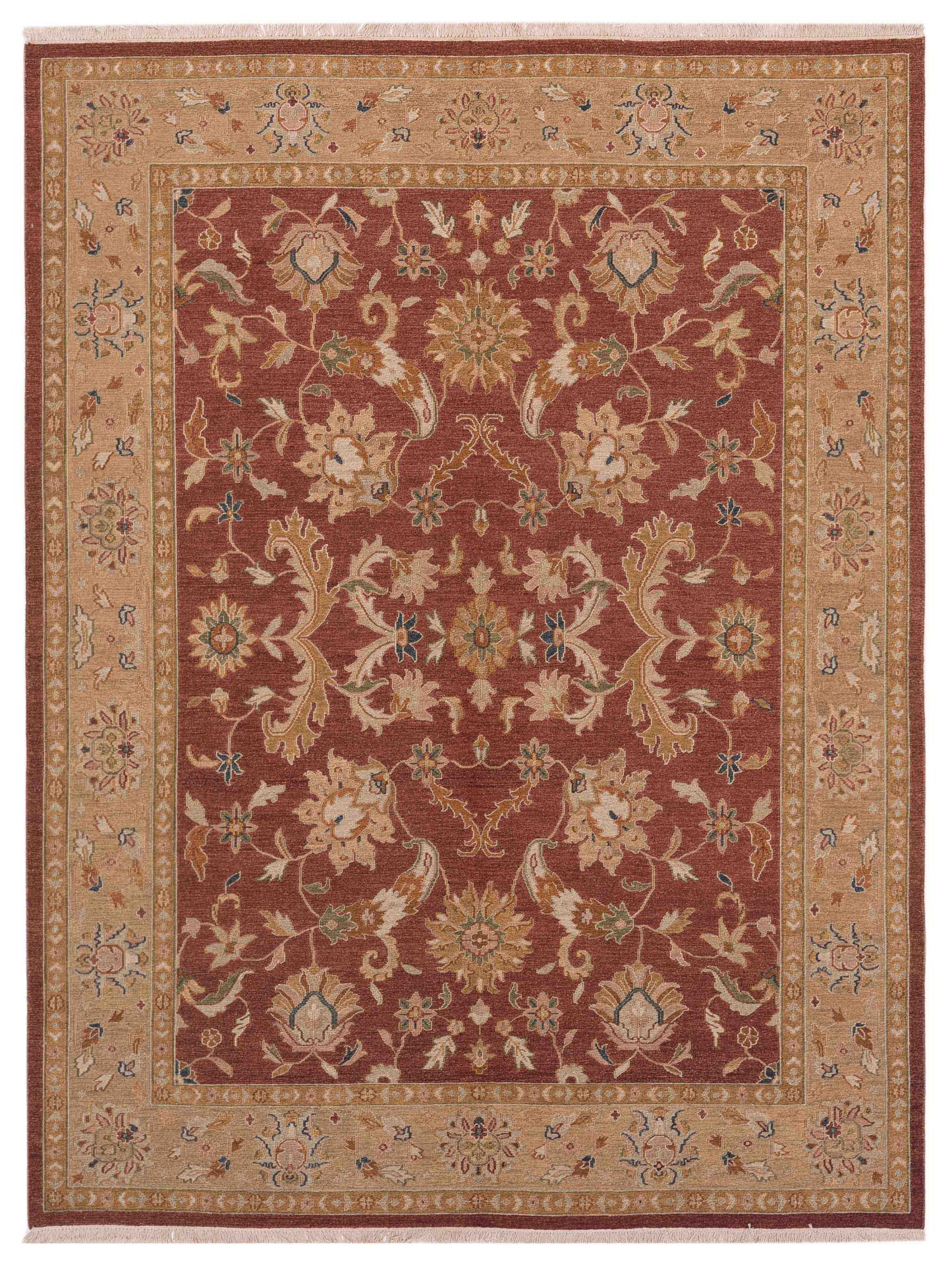 Rajpur Soumak Rust Brown Traditional