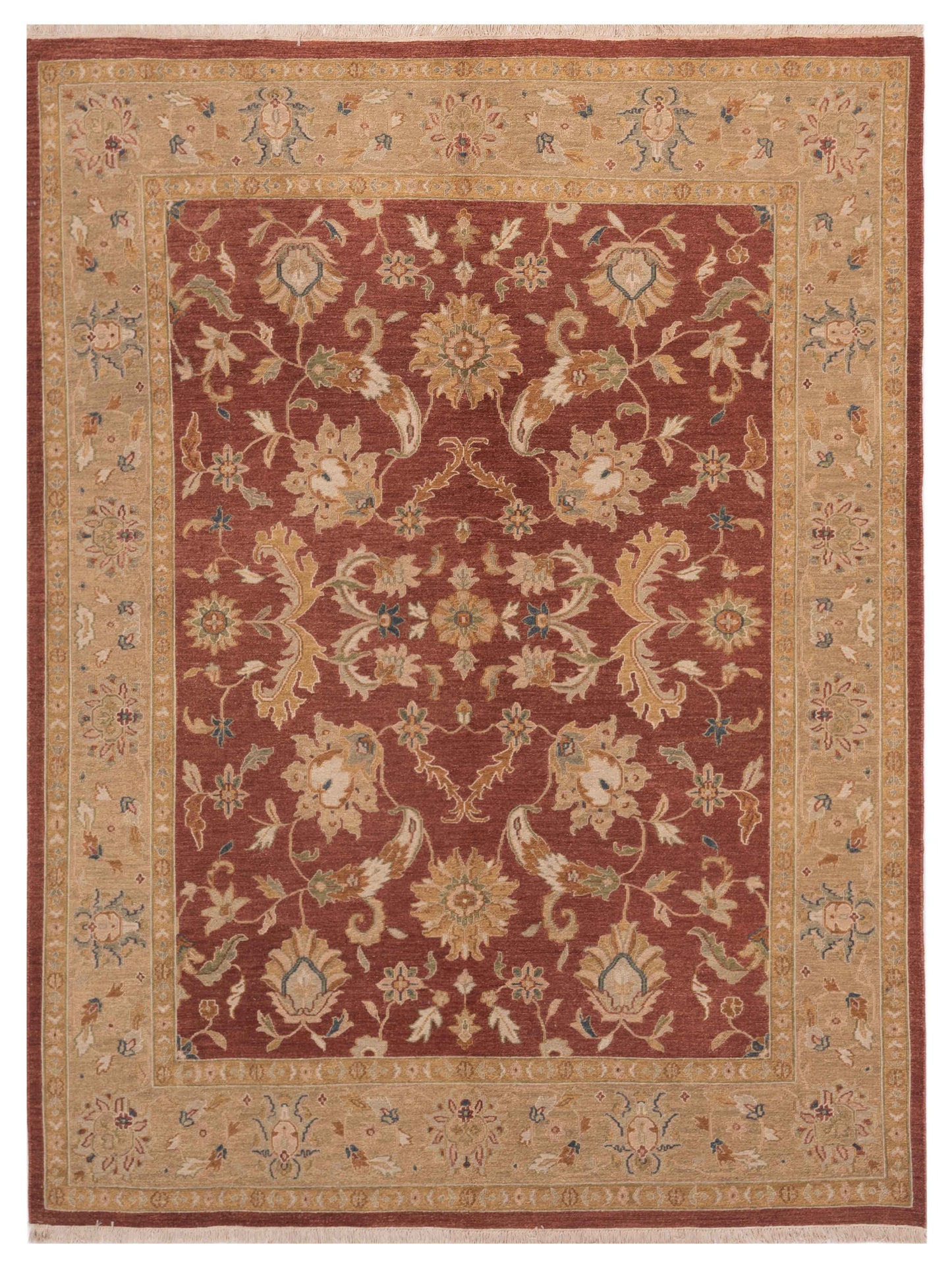 Rajpur Soumak Rust Gold Traditional