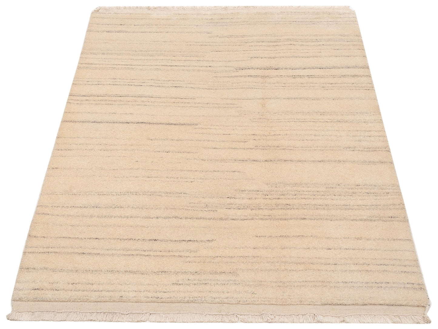 Gabbeh 96229 Ivory Ivory 4x5.11 Hand Knotted Rug