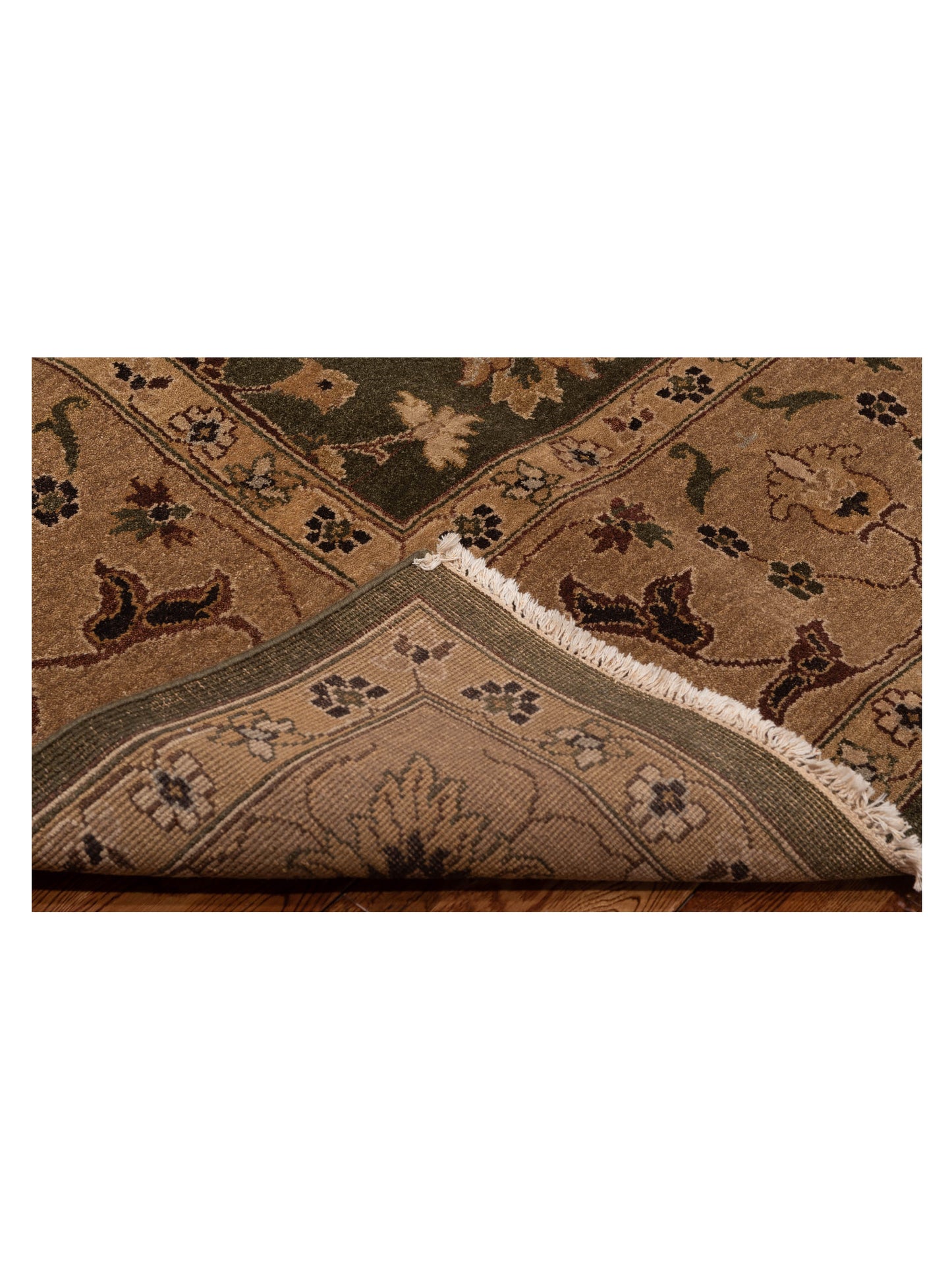 Royal 96420 Green Light Brown 10x14 Hand Knotted Rug