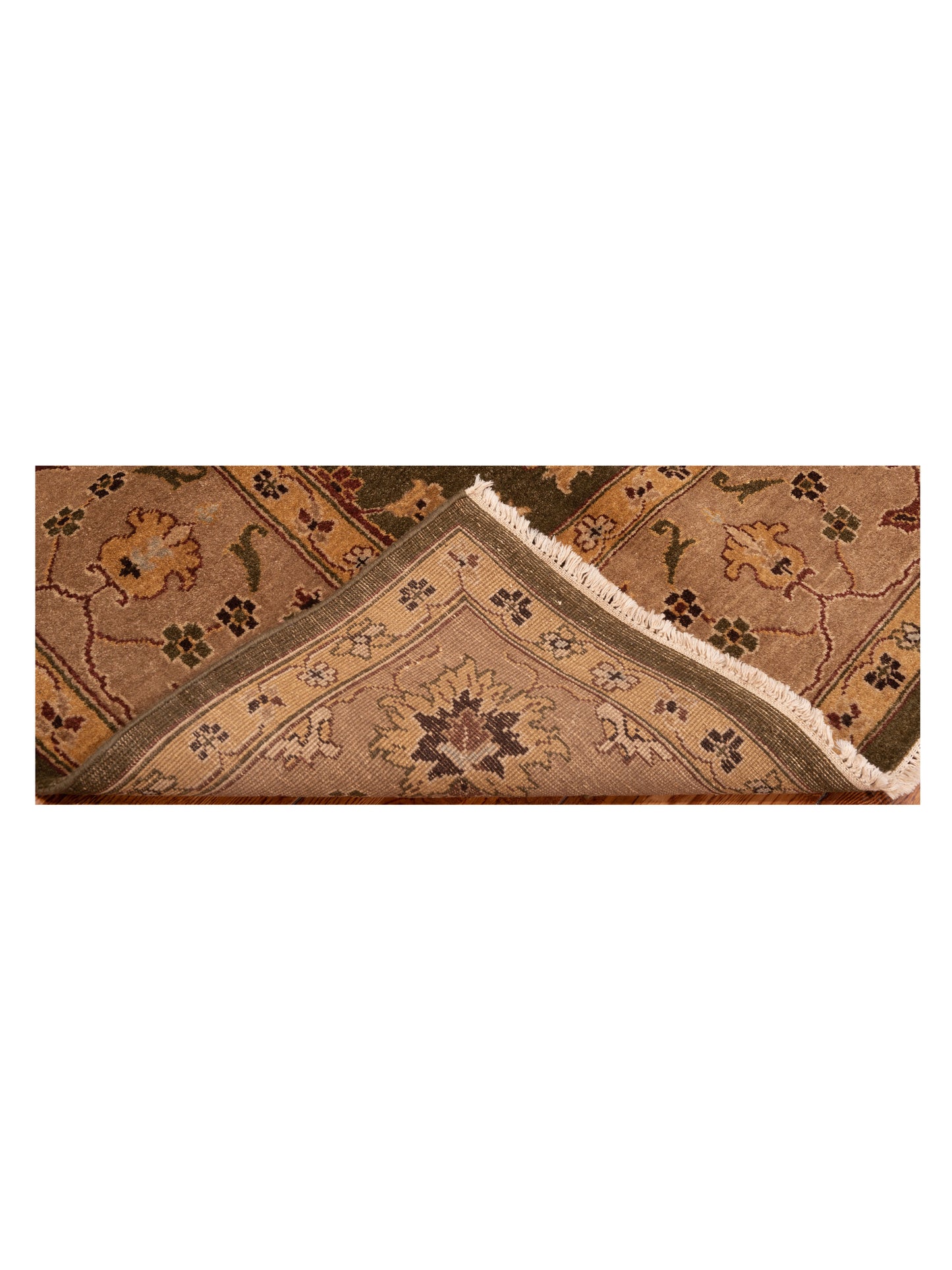 Royal 96428 Green Light Brown 9.1x12 Hand Knotted Rug