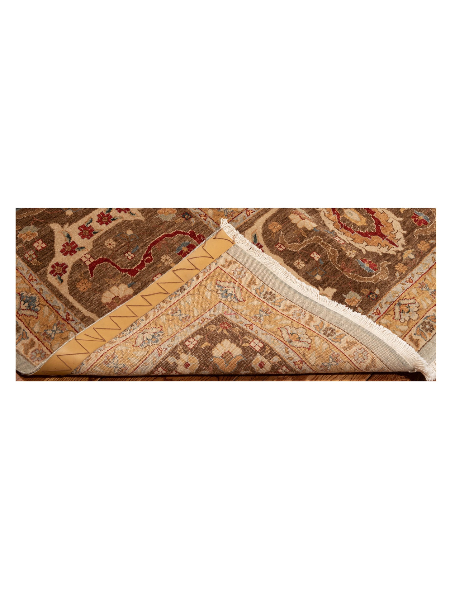 Firuze Simla Blue Brown 14.2x15.9 Hand Knotted Rug