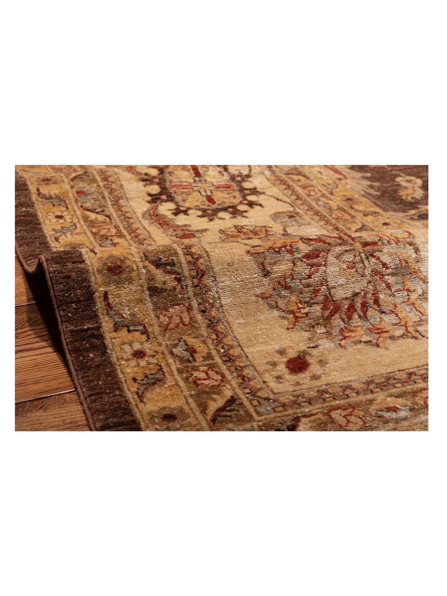 Sultan 96892 Chocolate Ivory 13.10x18.5 Hand Knotted Rug