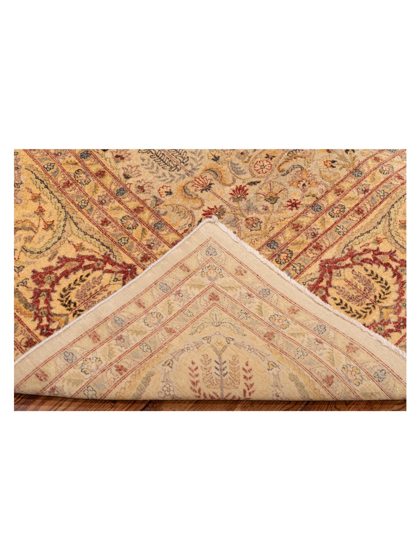 Haji Jalili 96944 Cream Gold 9.1x11.4 Hand Knotted Rug