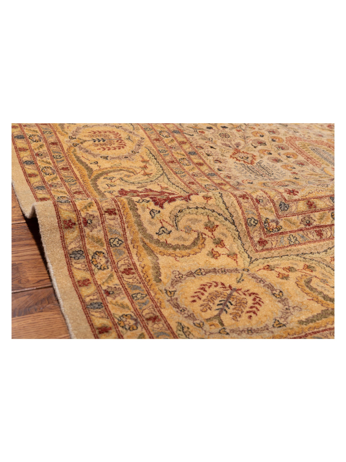Haji Jalili 96944 Cream Gold 9.1x11.4 Hand Knotted Rug