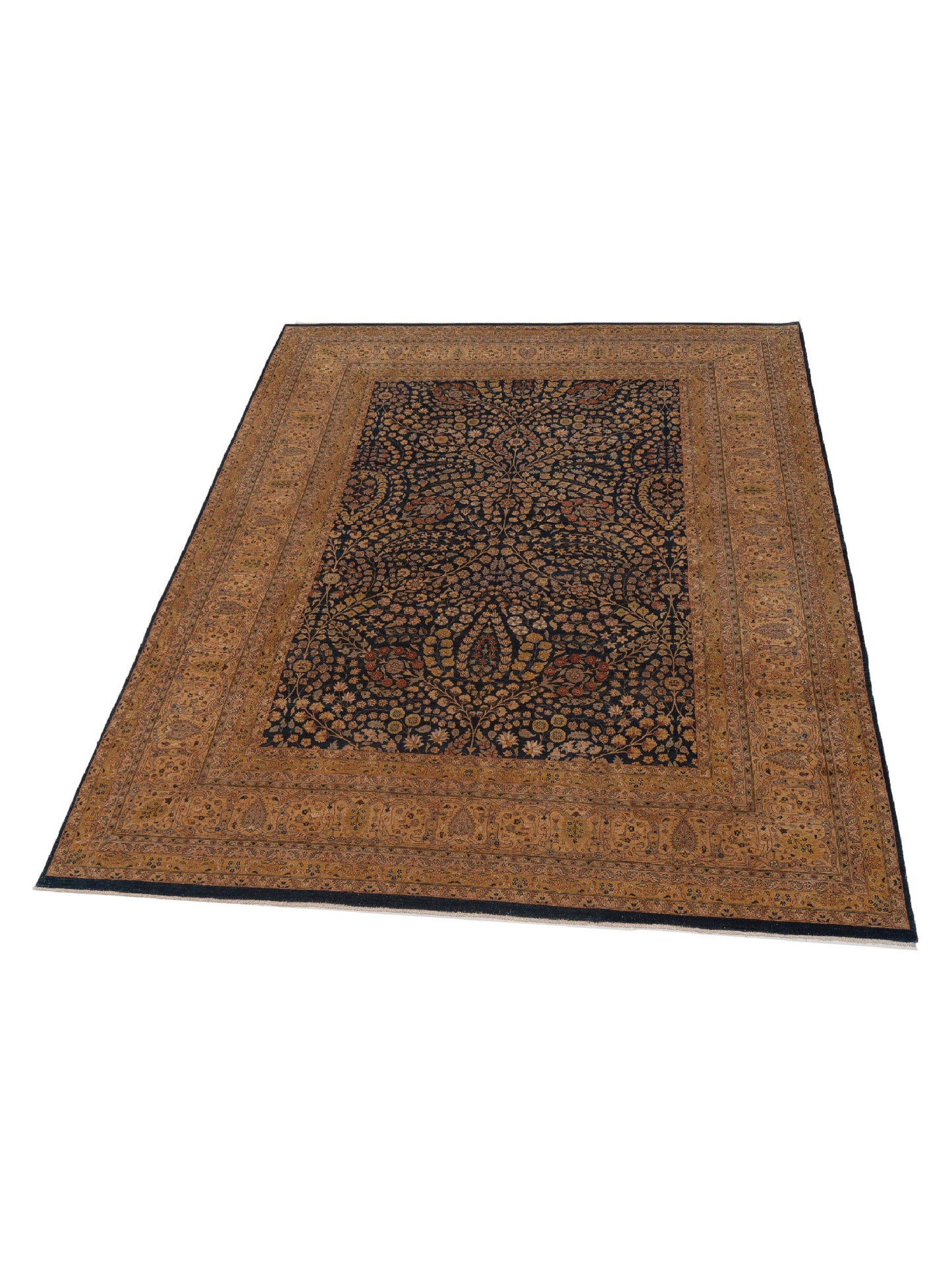 Haji Jalili 96945 Navy Gold 9x11.9 Hand Knotted Rug