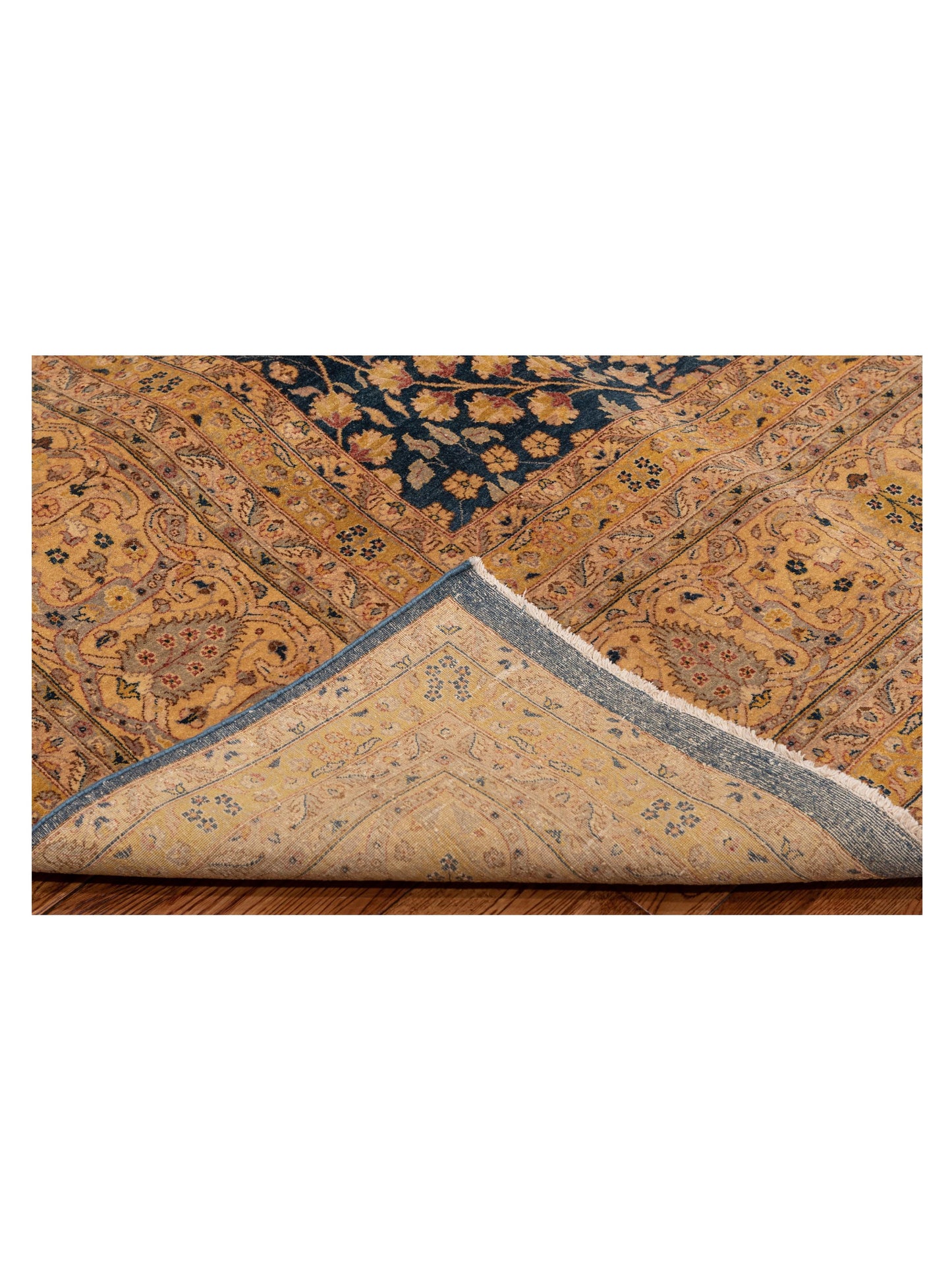 Haji Jalili 96945 Navy Gold 9x11.9 Hand Knotted Rug