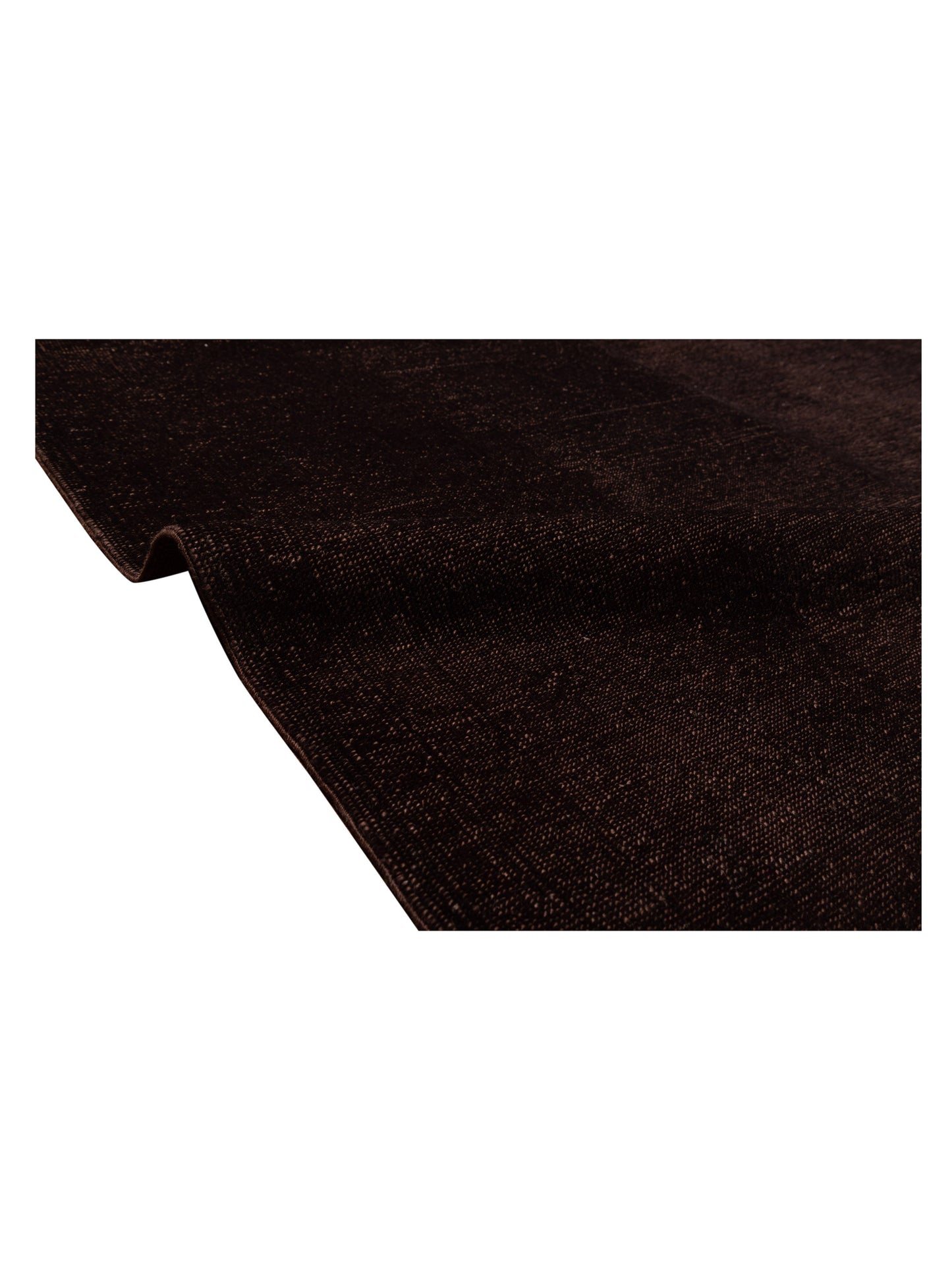 Vintage 97404 Dark Brown 11.5x13.6 Hand Knotted Rug