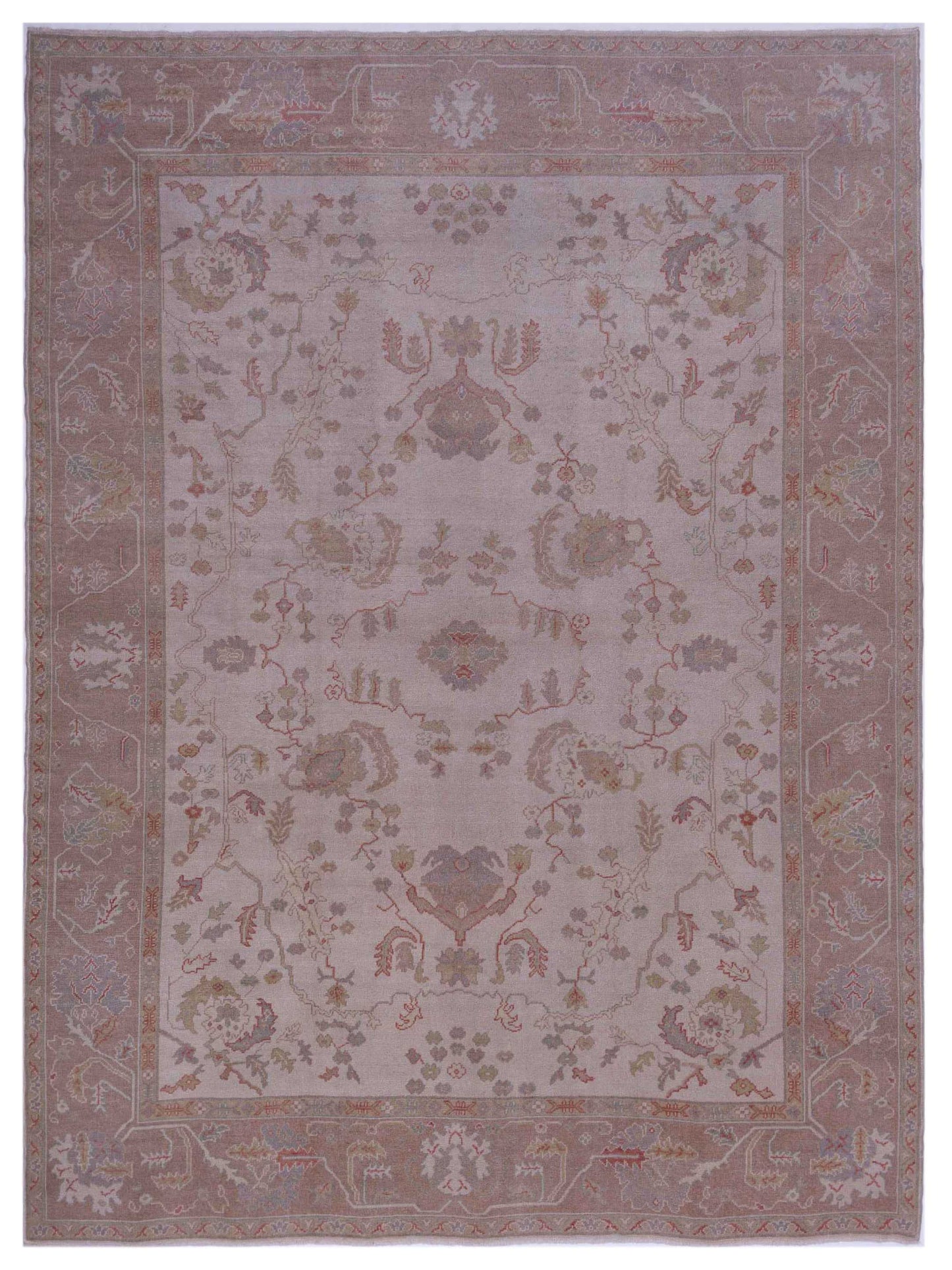 Pasha Anadol Oushak Ivory Light Brown Transitional
