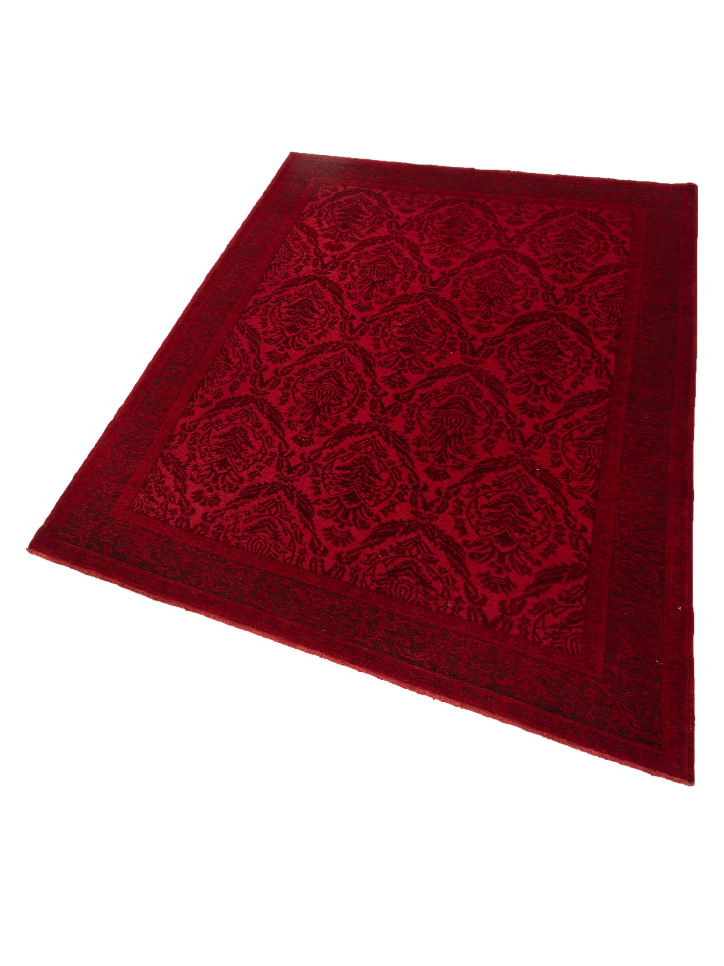 Vintage 97427 Red 6.10x9.7 Hand Knotted Rug