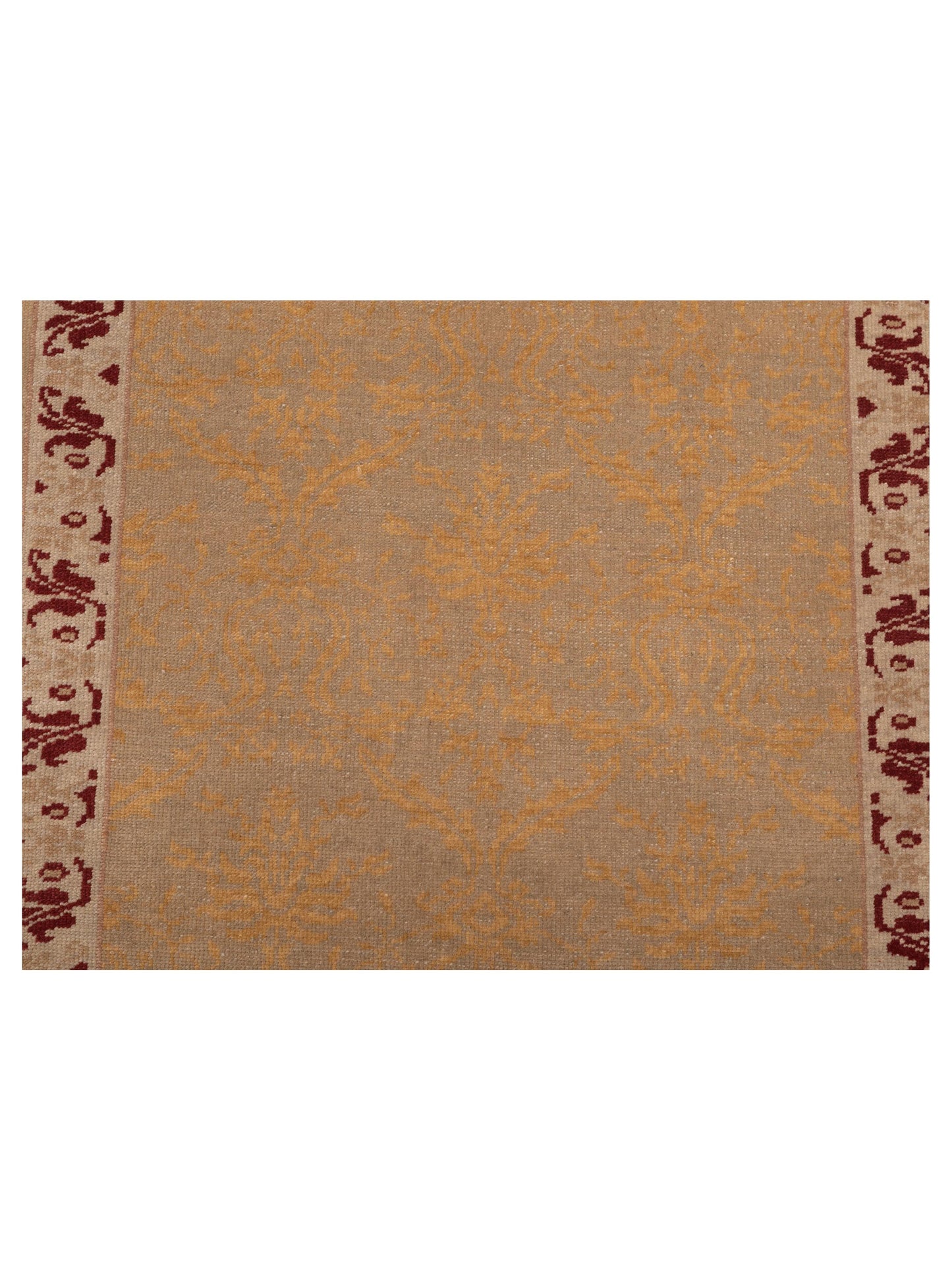 Antique Loom 97569 Gold Beige 2.7x8.7 Hand Knotted Rug