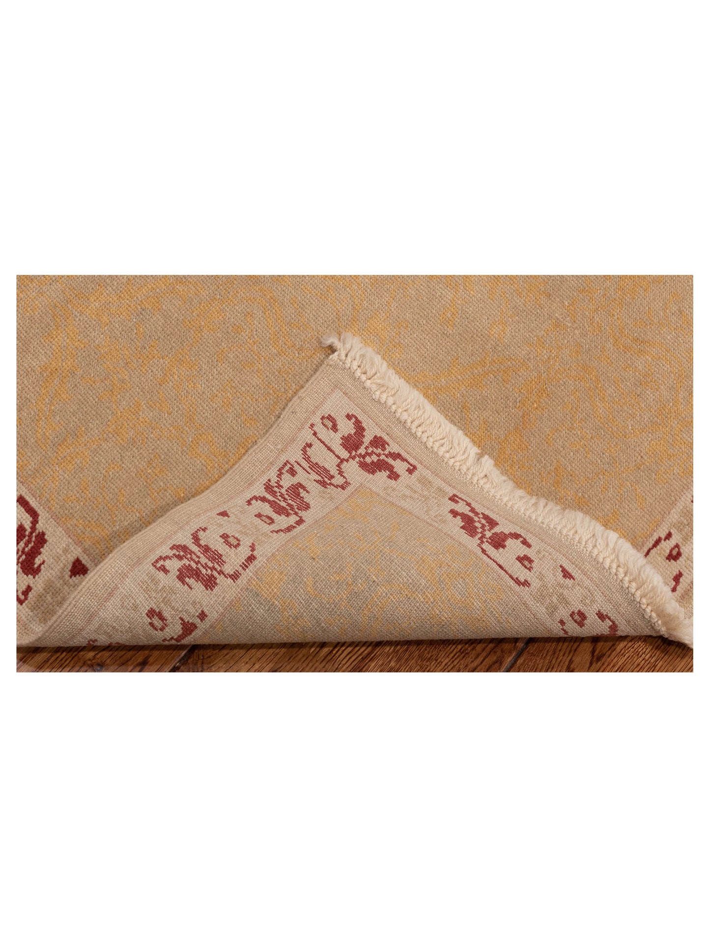 Antique Loom 97569 Gold Beige 2.7x8.7 Hand Knotted Rug