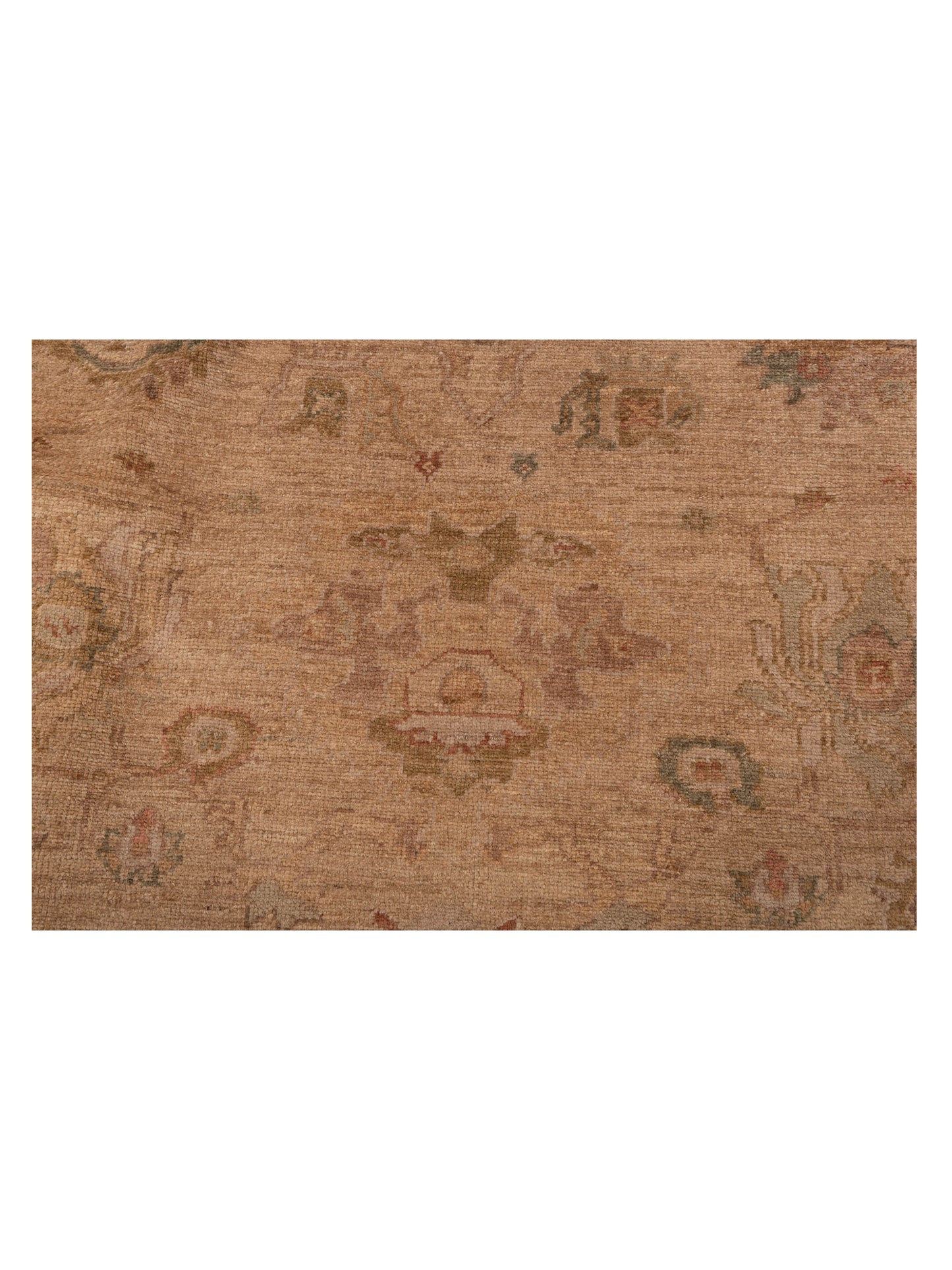Angora Oushak 97749 Gold Brown 8.1x9.3 Hand Knotted Rug